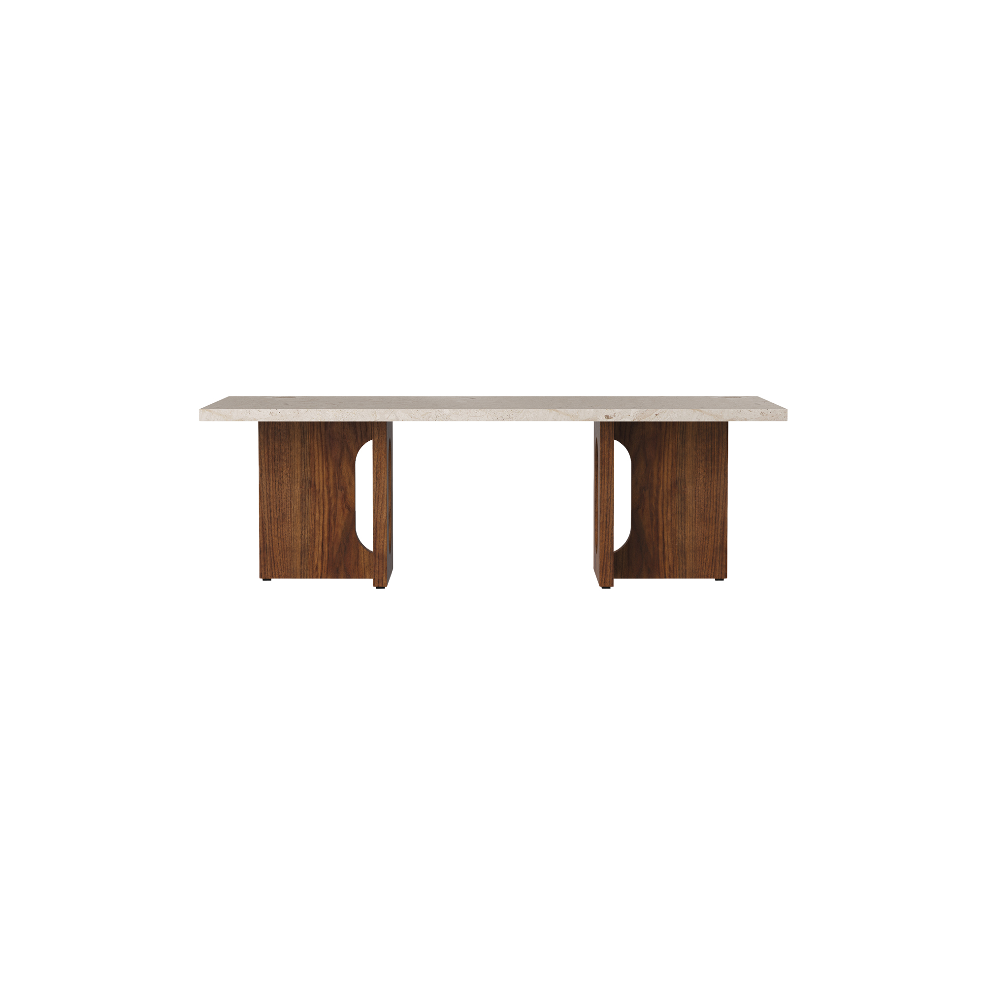 Audo Copenhagen - Androgyne Lounge Table | Walnut/Kunis Breccia | Sofabord