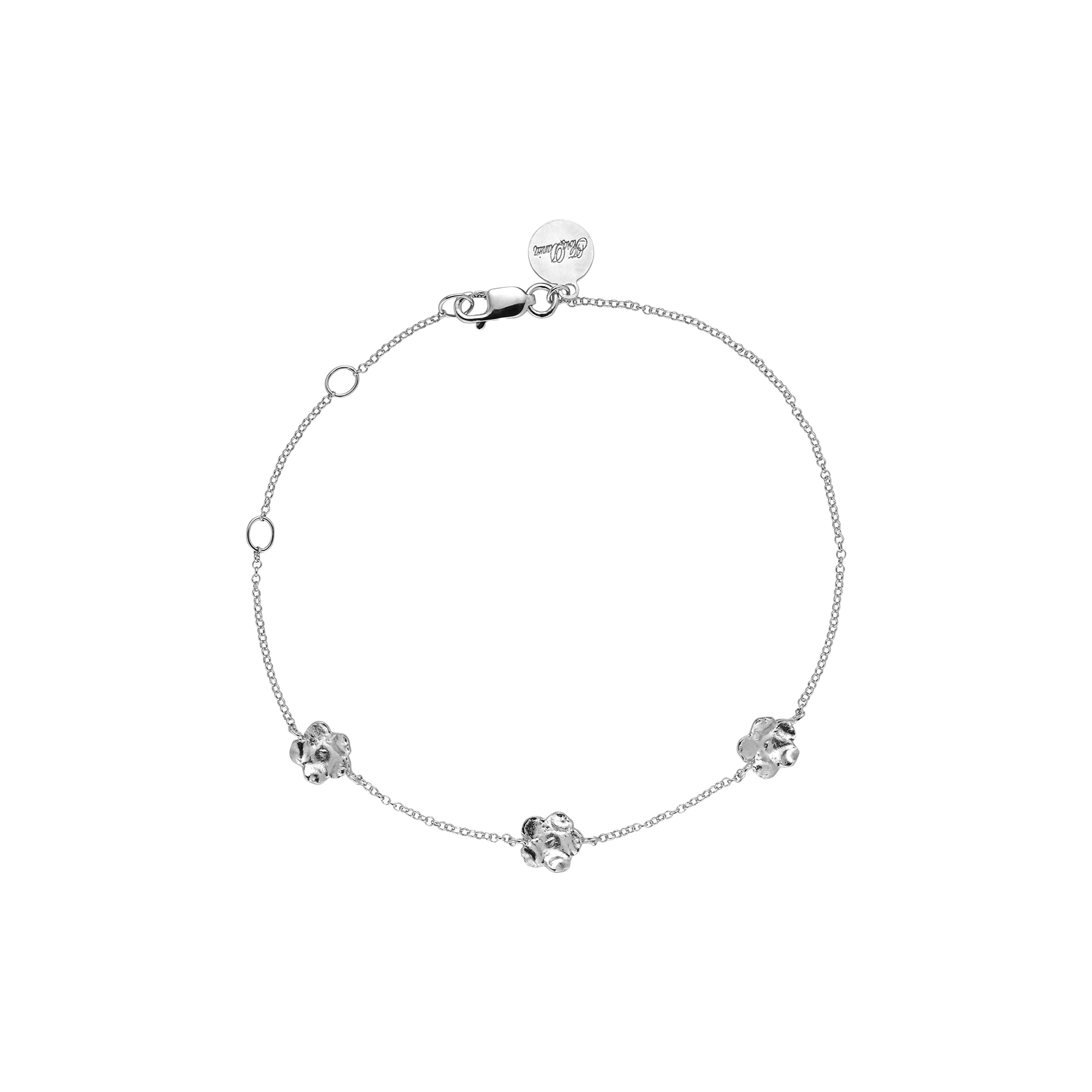 Flora Danica Jewellery - Forglemmigej armbånd, sølv