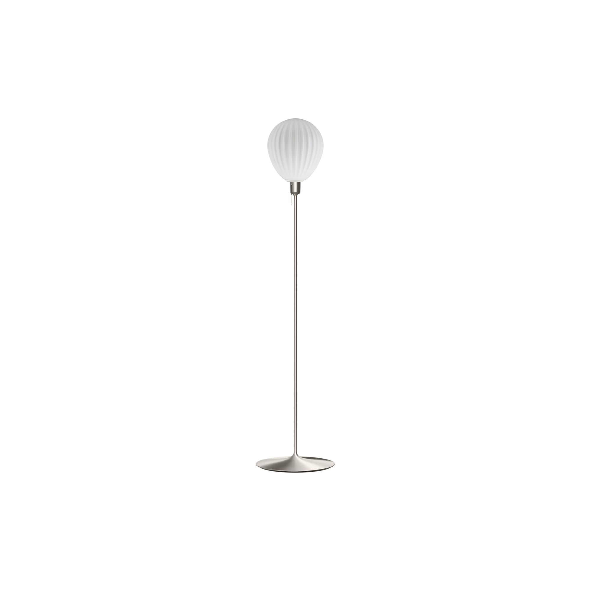 UMAGE - Around The World Floor Lamp, opal/brushed steel