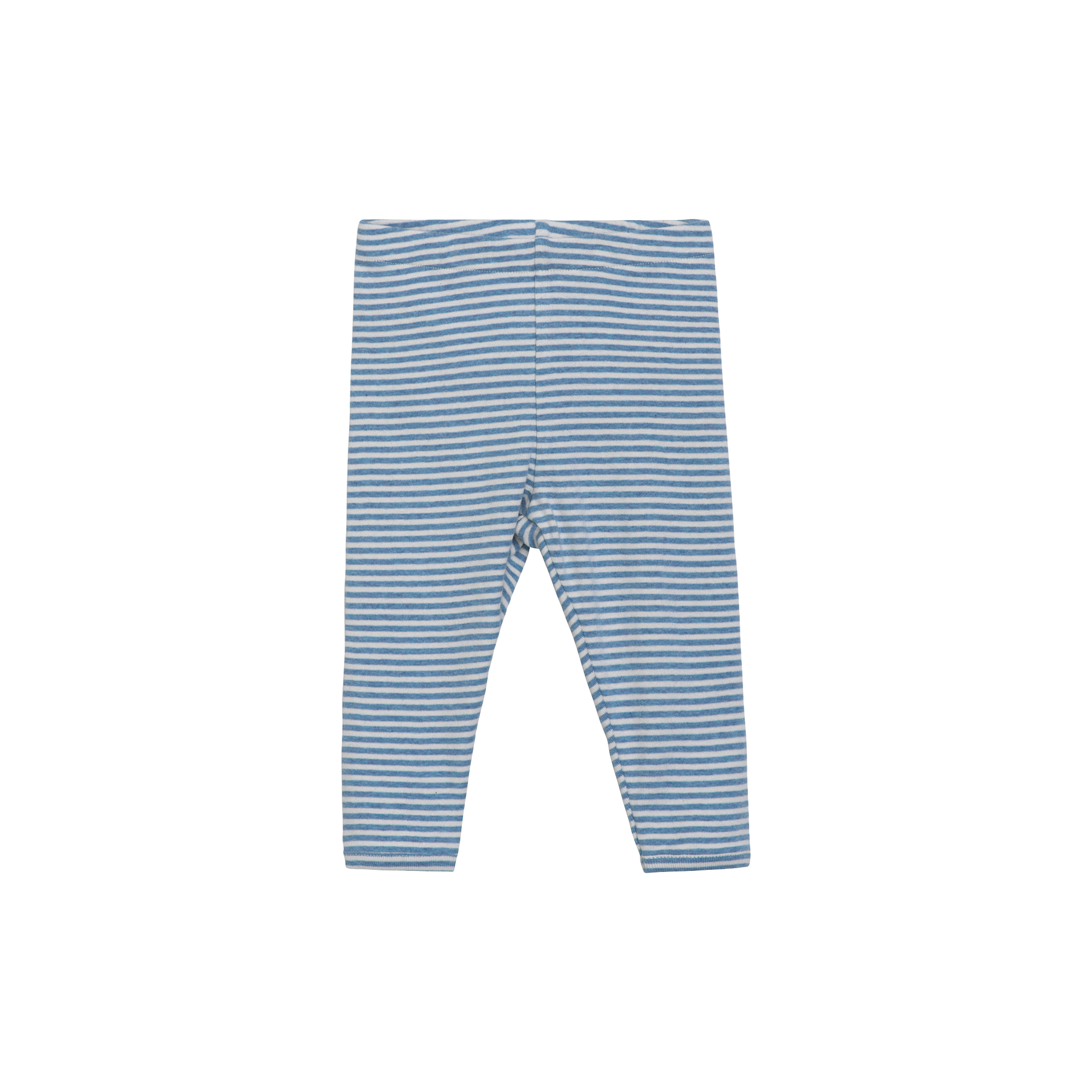 Serendipity - Baby leggings stribet, azur/ecru - Str. 9M-74