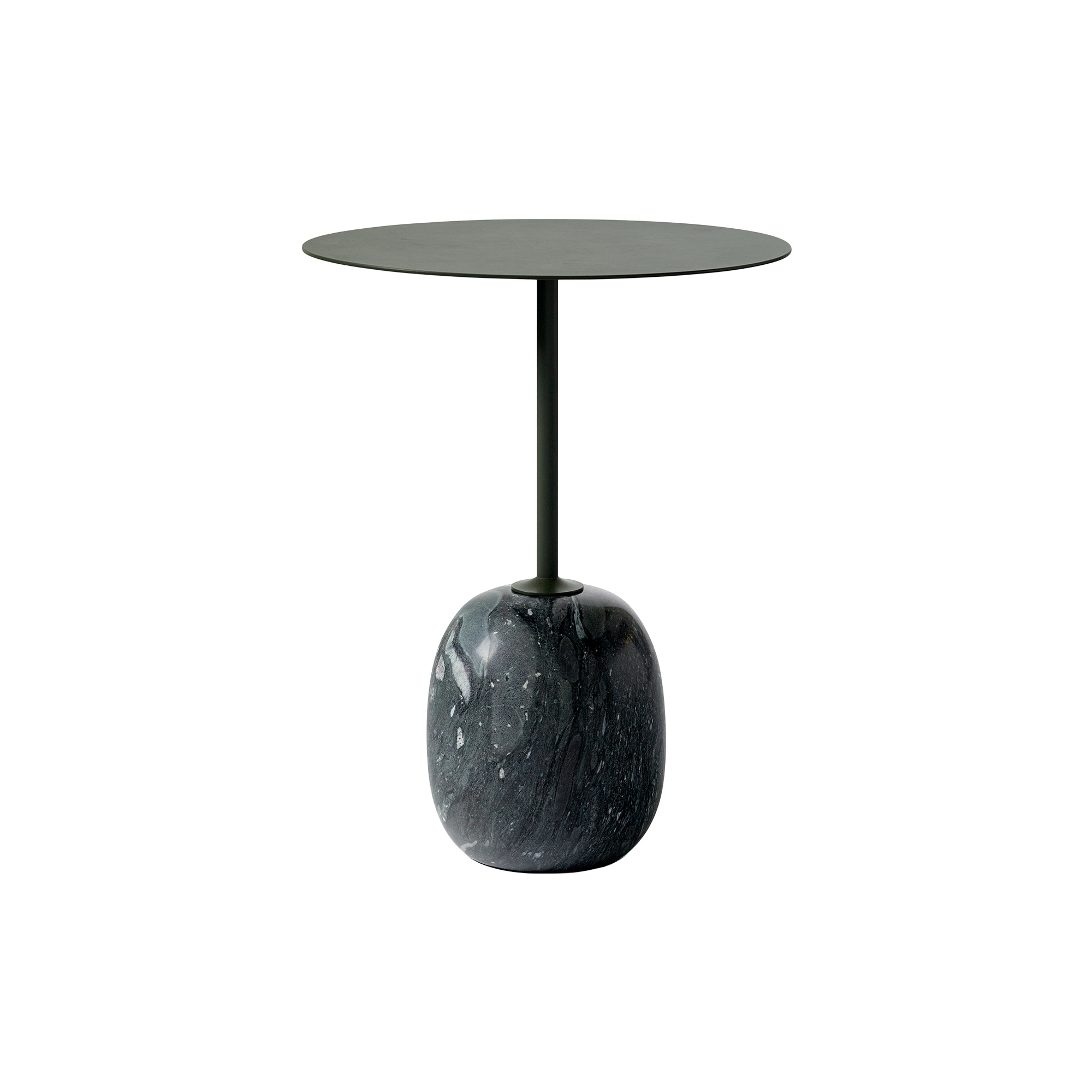&Tradition - Lato Table LN8 Lounge Table, Verde Grigio marble/deep green
