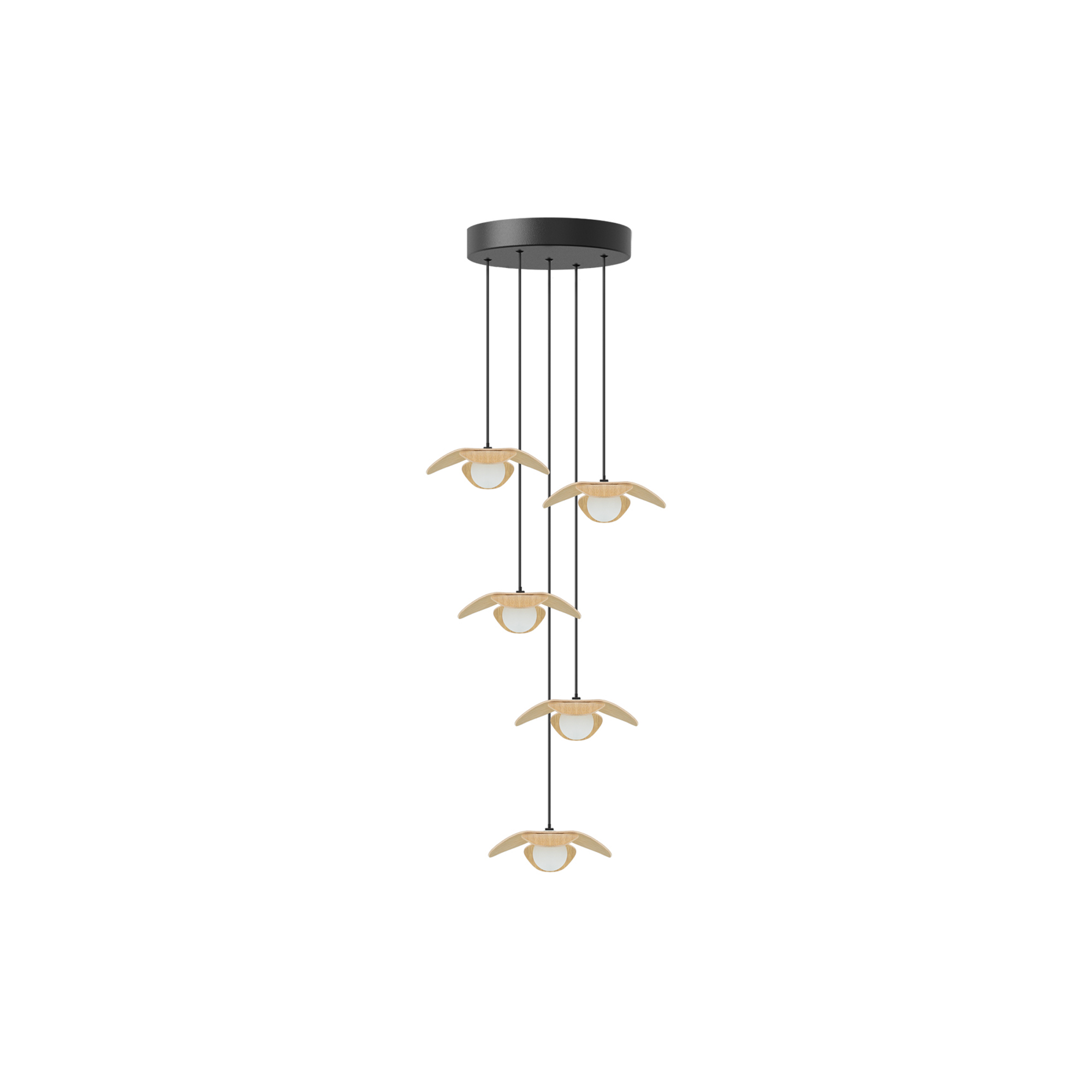 UMAGE - Forget Me Not Cluster 5 Pendant, oak