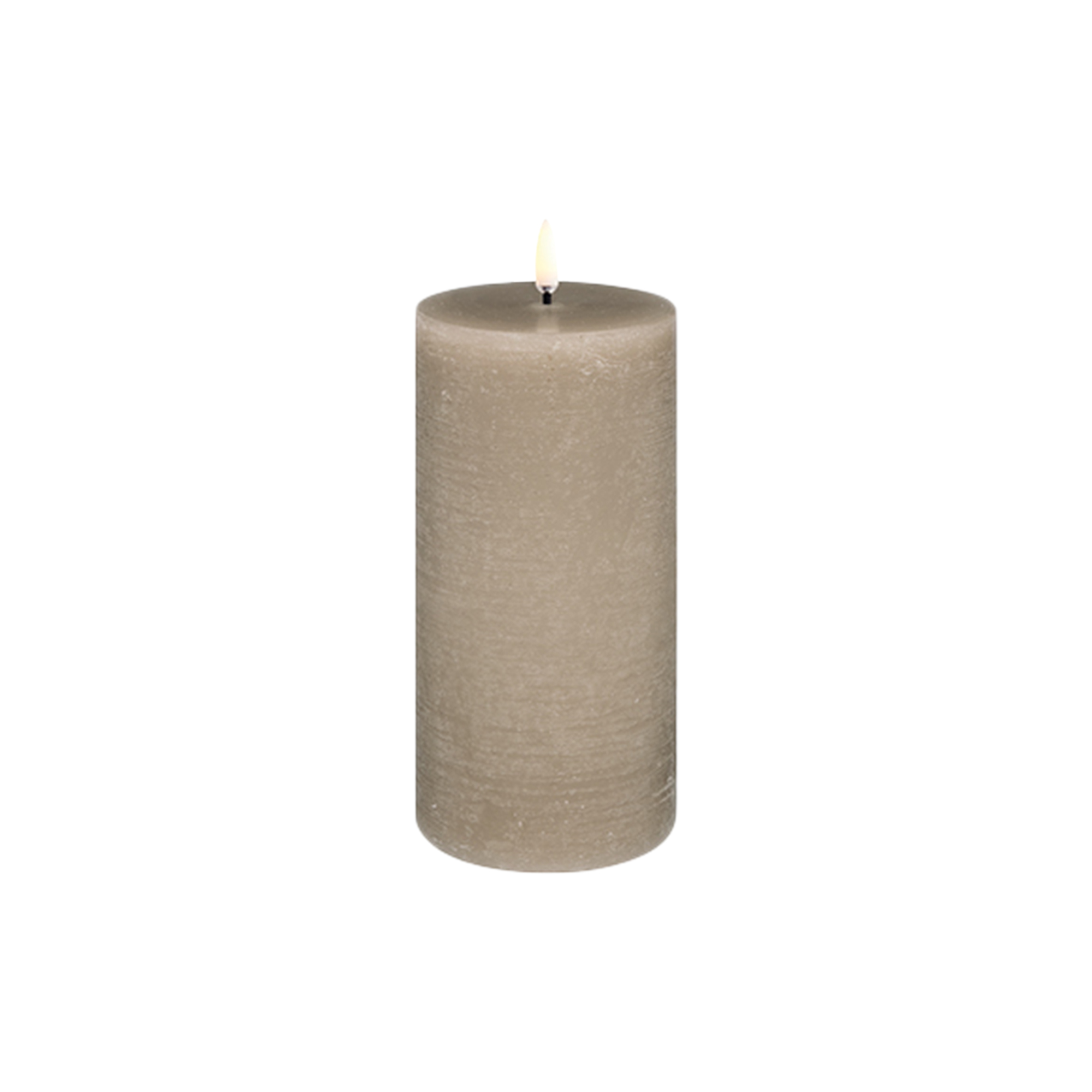 Uyuni Lighting - LED Pillar Candle 15 cm, sandstone - H15 cm