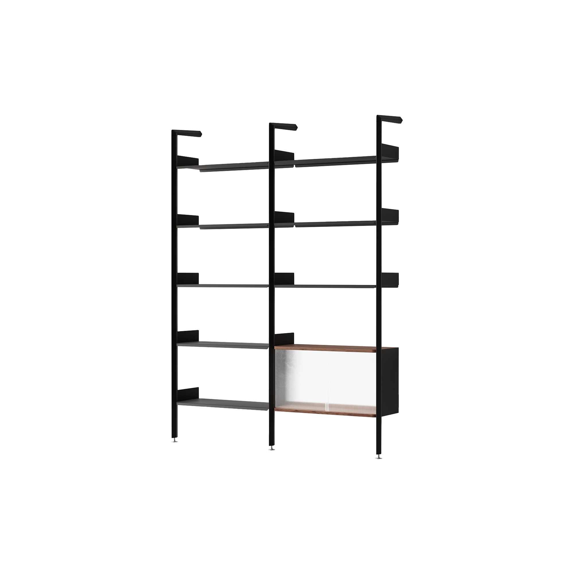 &Tradition - Rombe IF1 & IF6 Shelving System Configuration C, anthracite