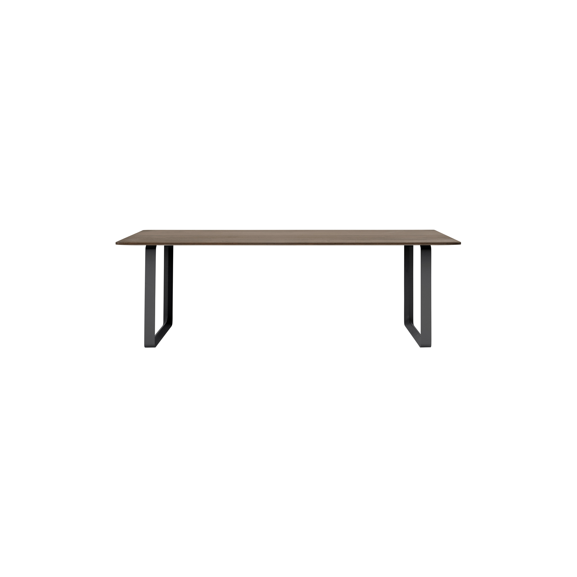 Muuto - 70/70 Table, solid smoked oak/black - 225x90 cm