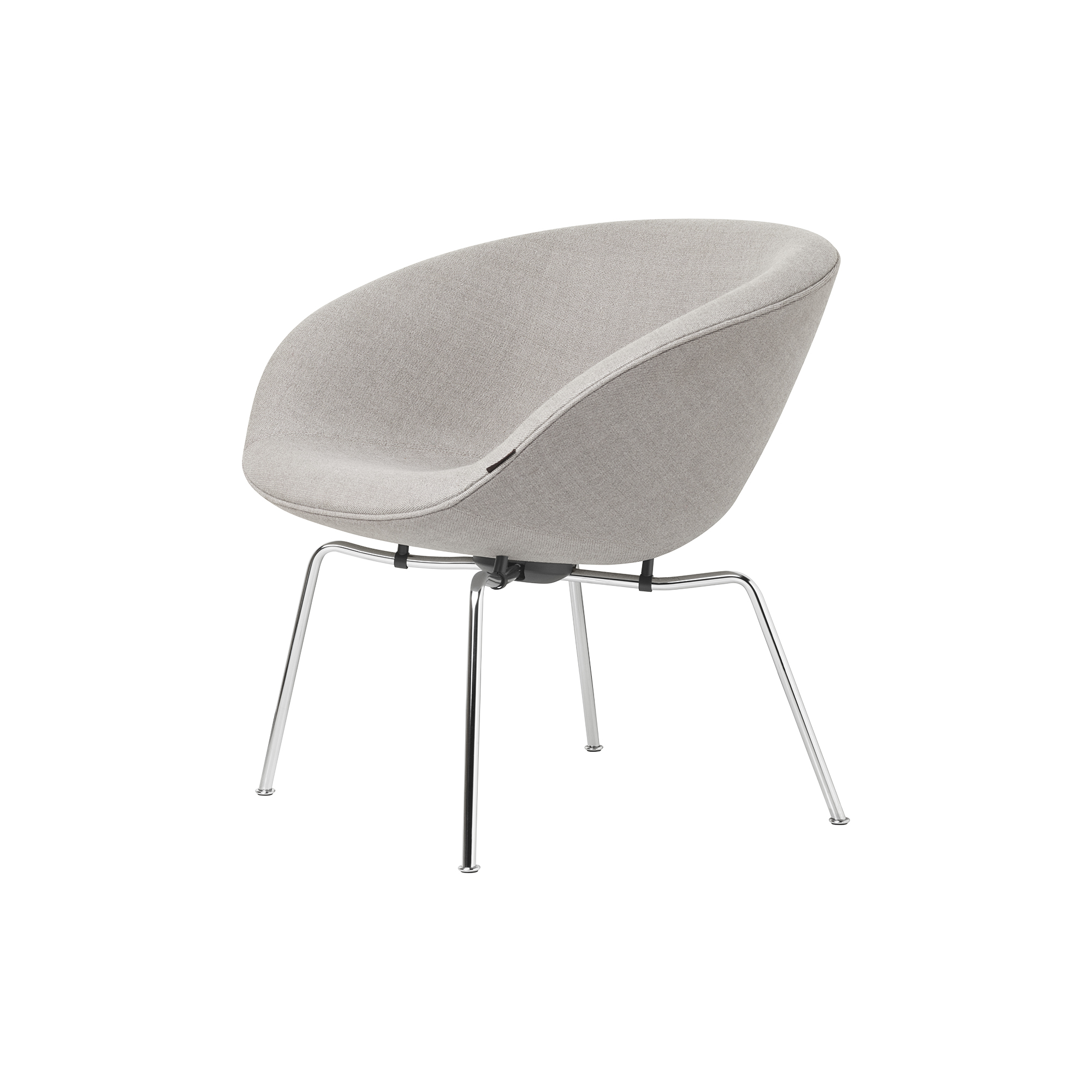 Fritz Hansen - Gryden 3318 loungestol, lysegrå