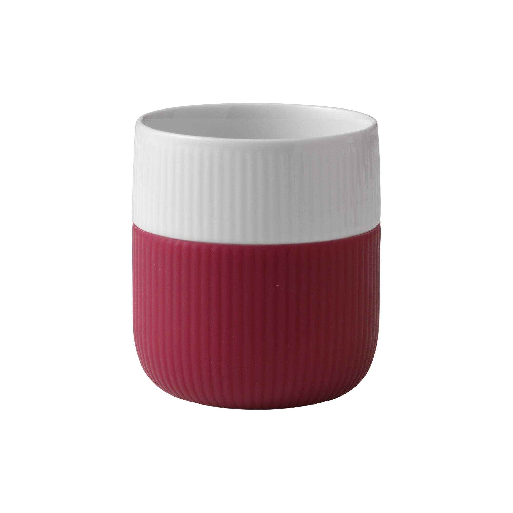 Royal Copenhagen - Riflet Contrast krus 35 cl, hindbær