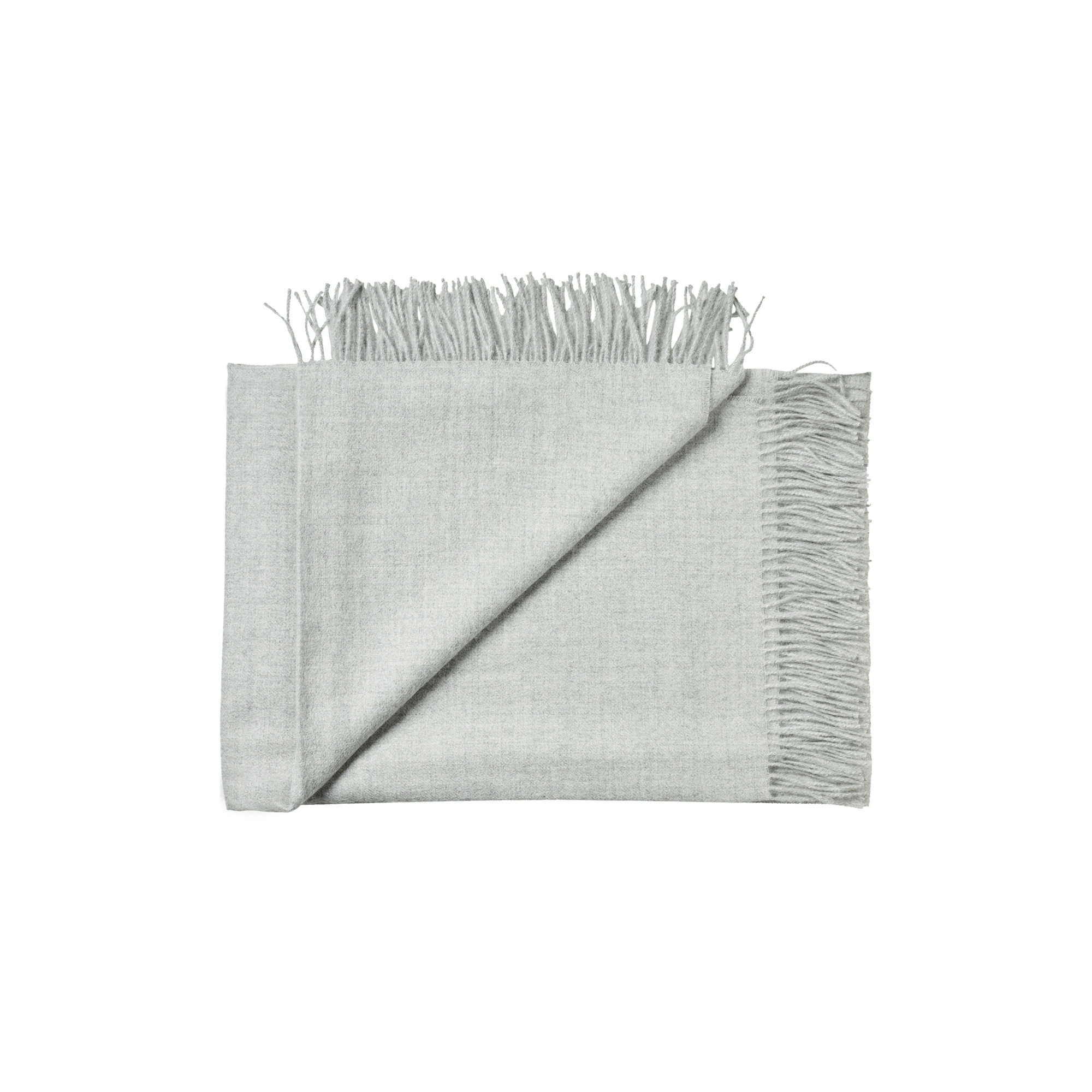 Silkeborg Uldspinderi - Arequipa plaid, 00434 light grey - 130x200 cm