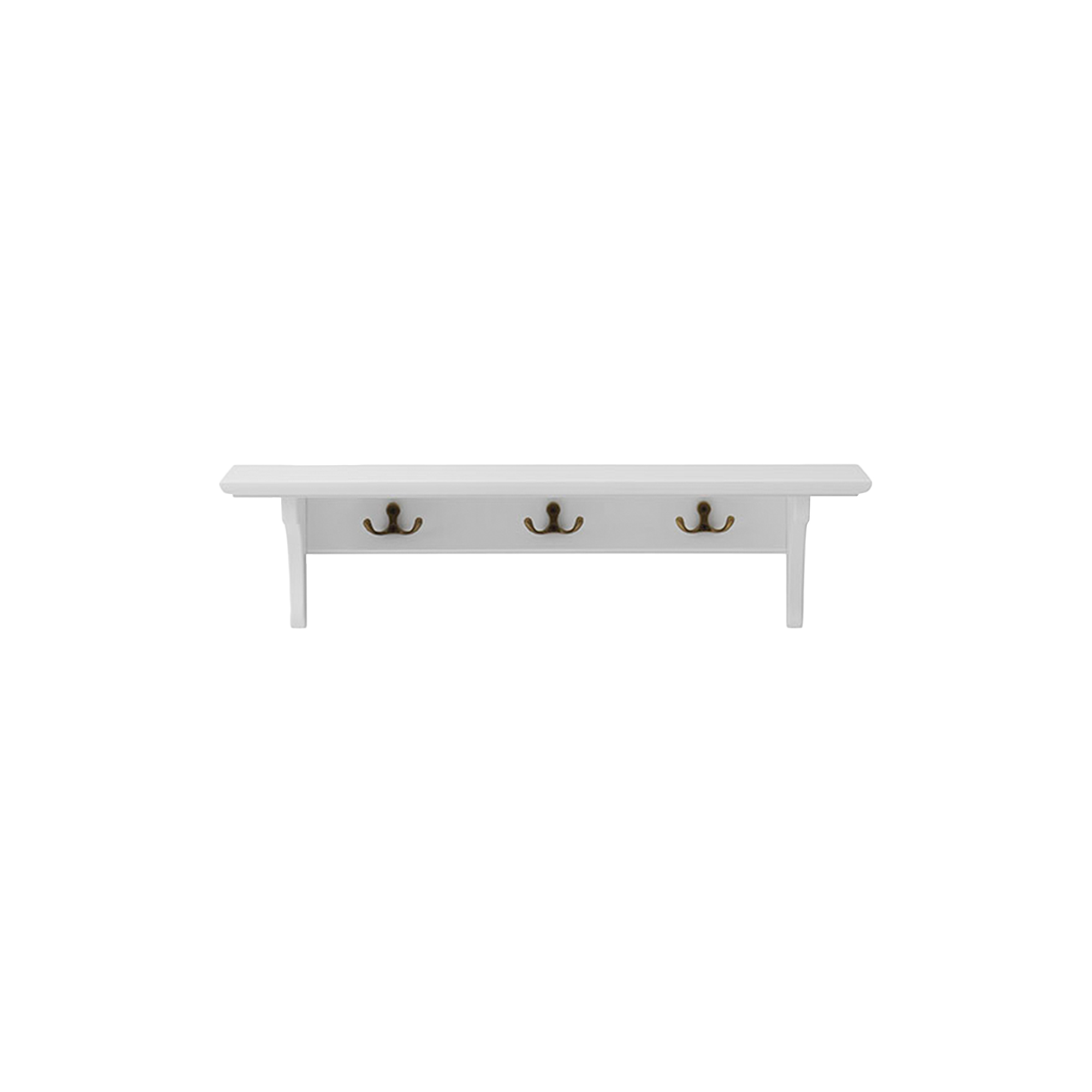Oliver Furniture - Seaside hylde med kroge, 60x20 cm