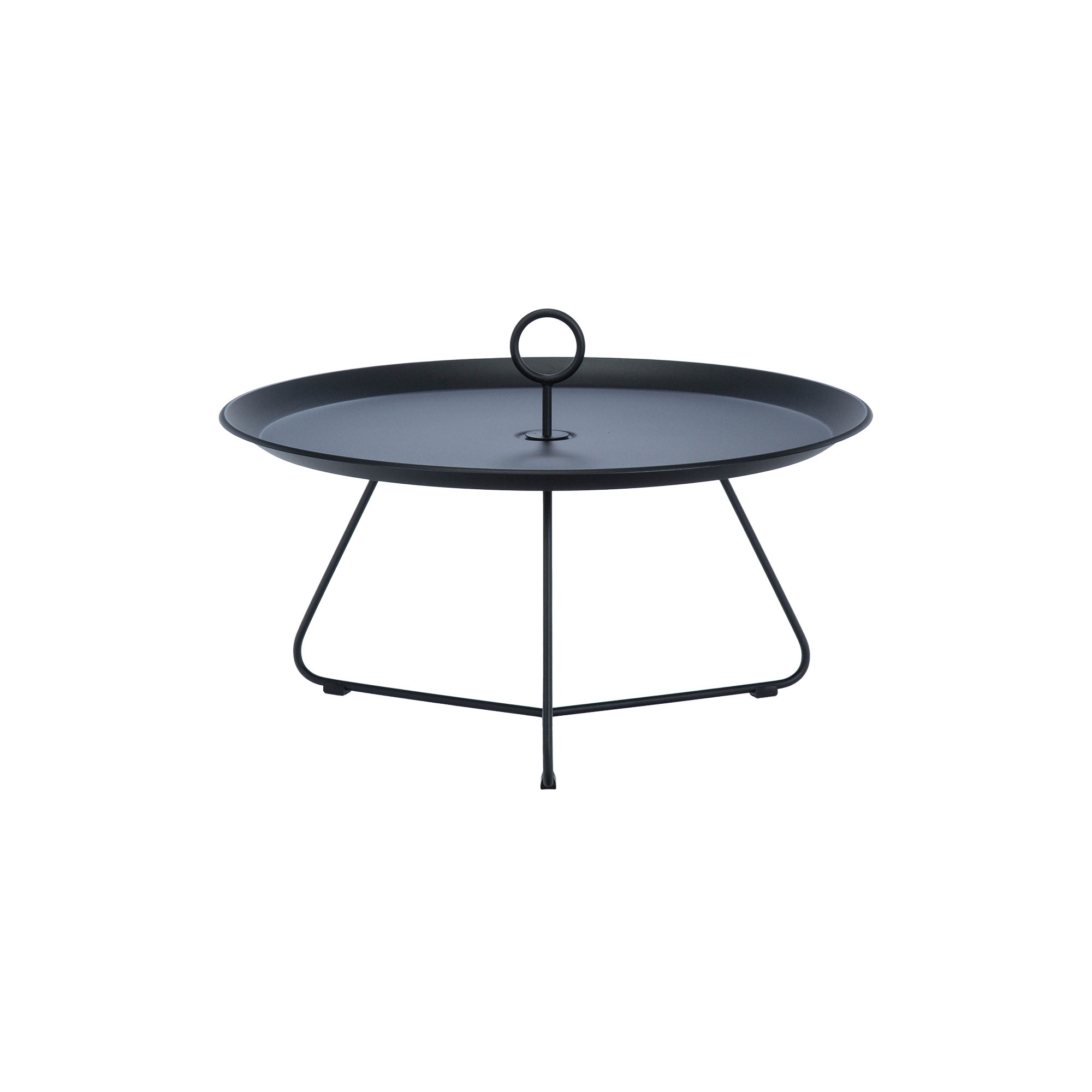 HOUE - EYELET bakkebord, black - H: 35 x Ø 70 cm.