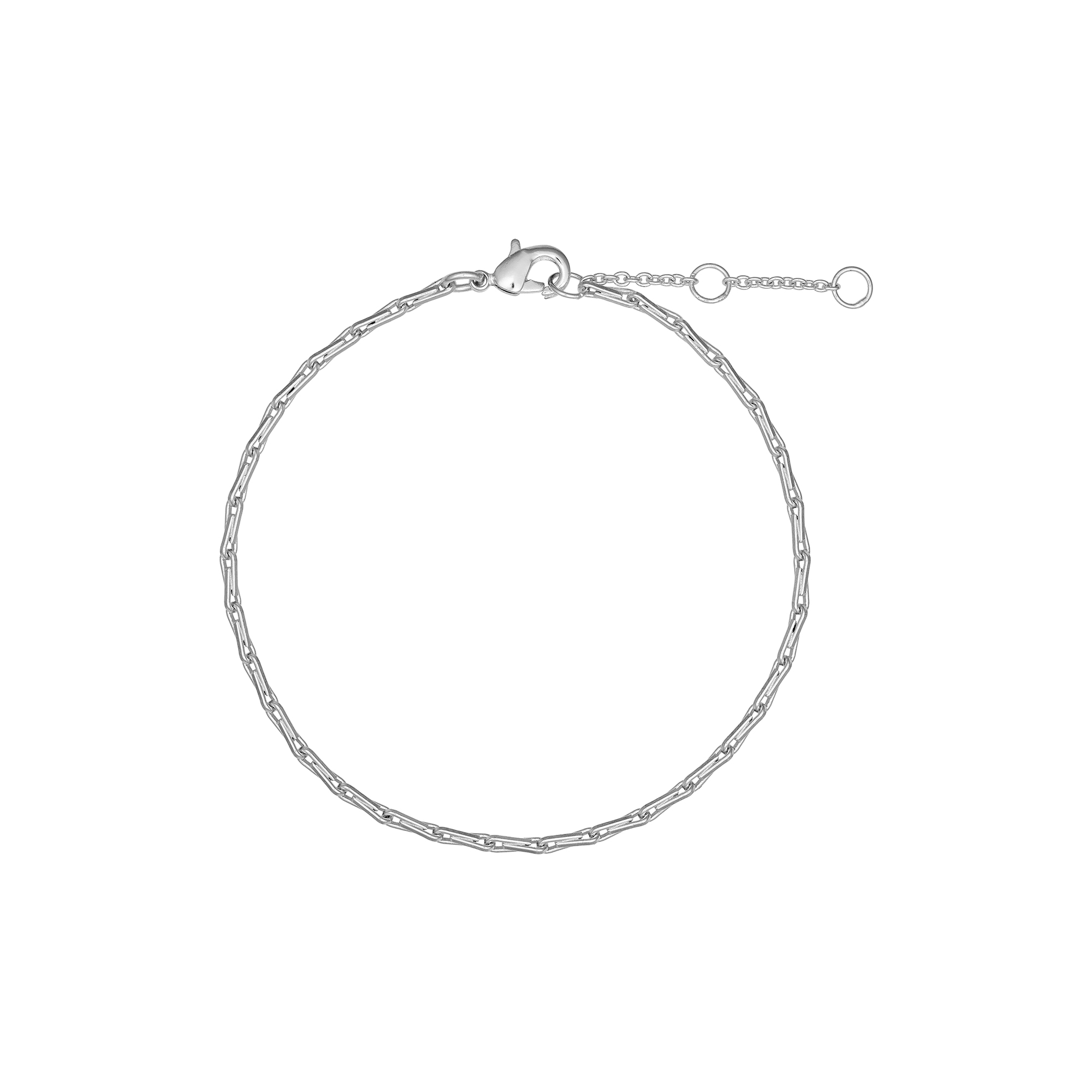Pure by Nat - Carmen chain armbånd, sølvbelagt