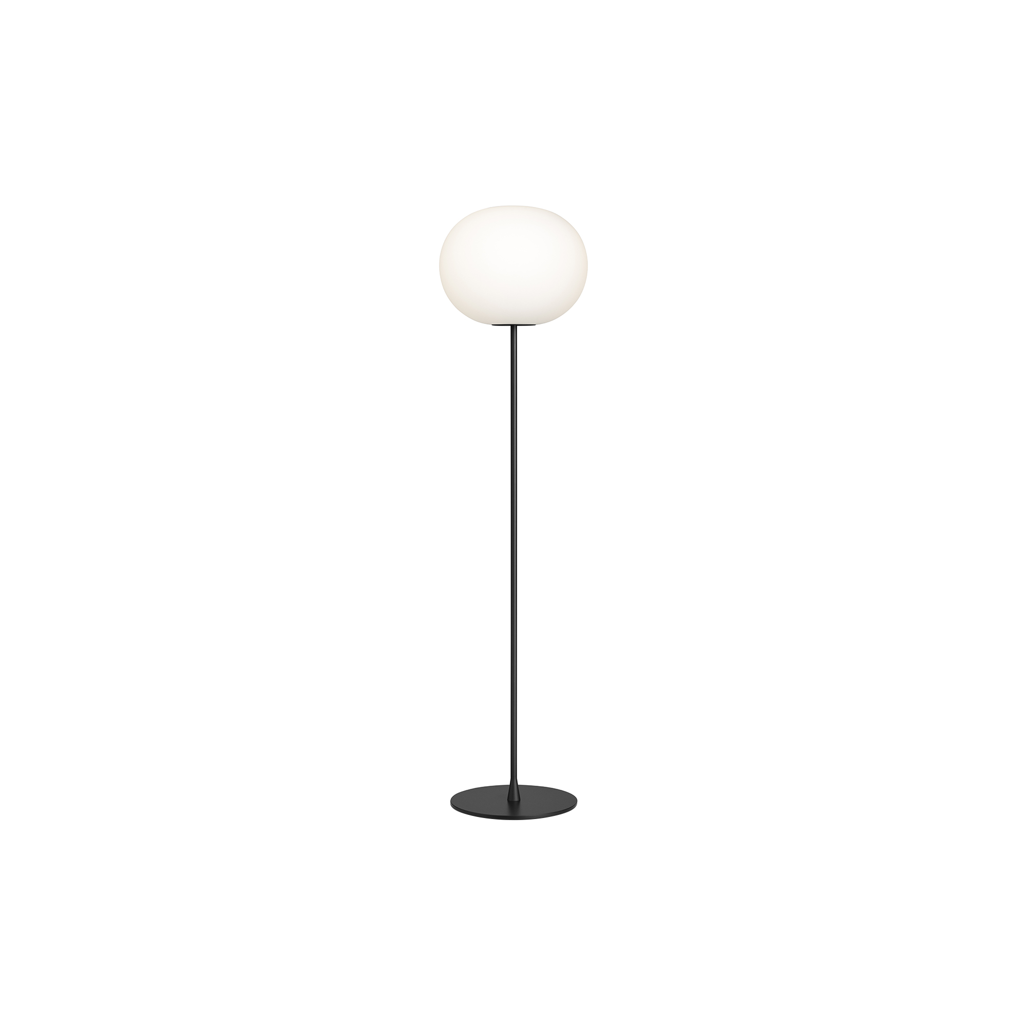 Flos - Glo-Ball F3 Floor Lamp, silver/opal