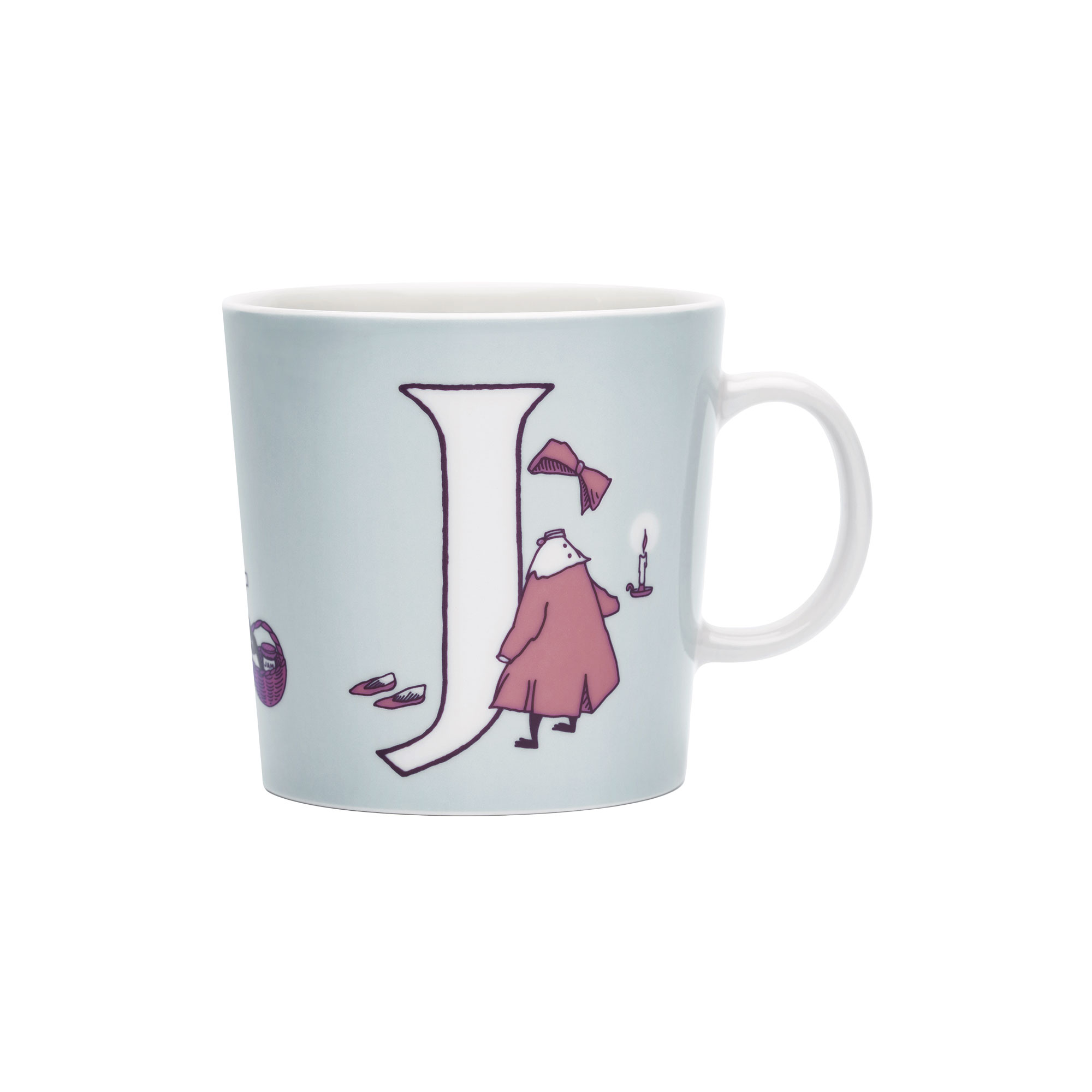 Moomin Arabia - Mumi krus 40 cl Alfabet J, Alfabet kollektion