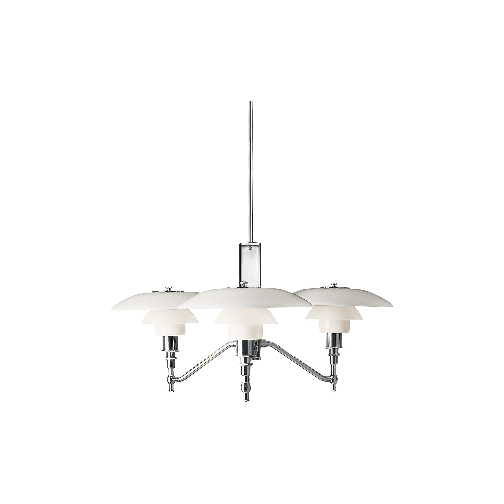 Louis Poulsen - PH 3/2 Akademi pendel, krom - H: 34,5 x Ø 68 cm.