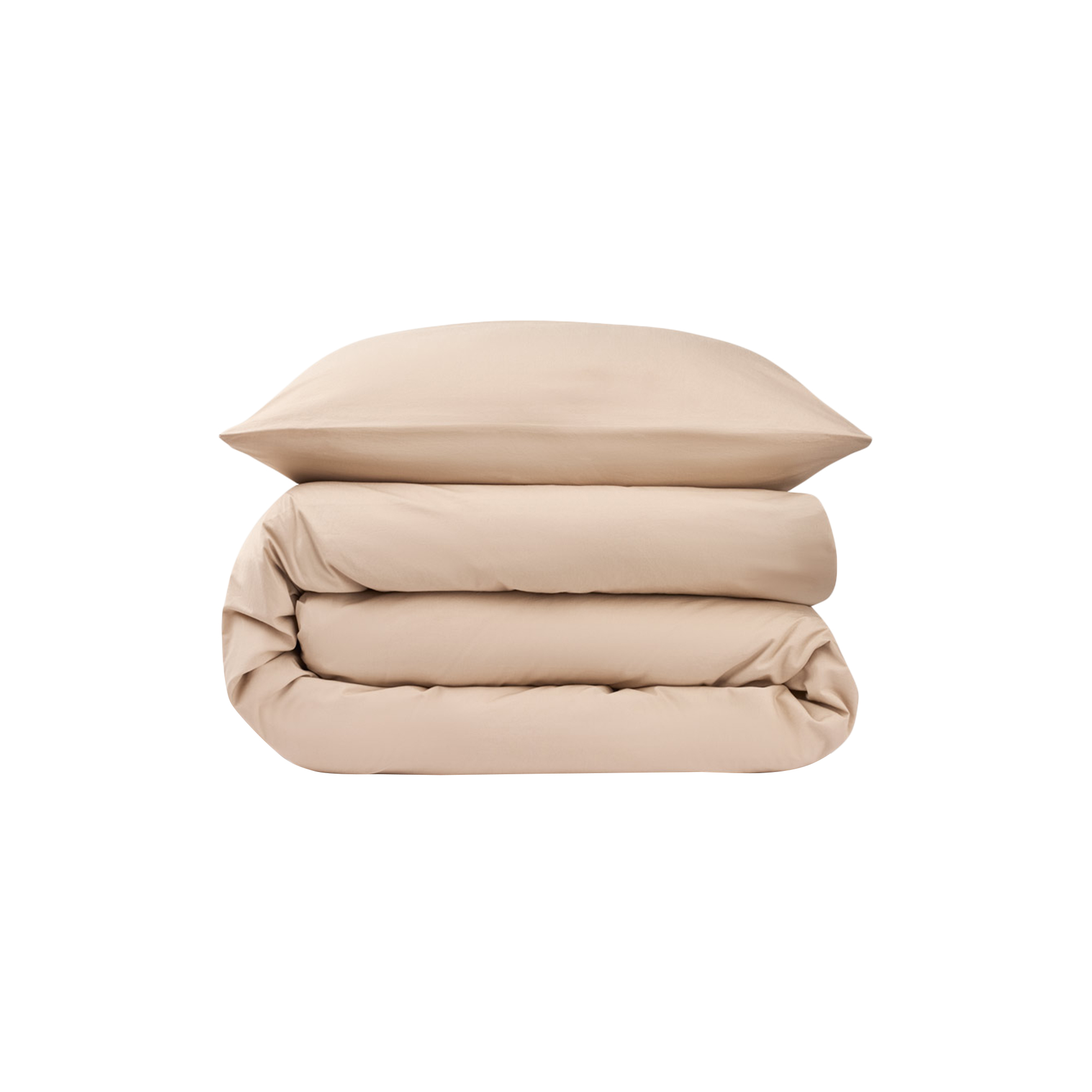 Sekan - Percale sengesæt, valnød - 200x220-60x63 cm