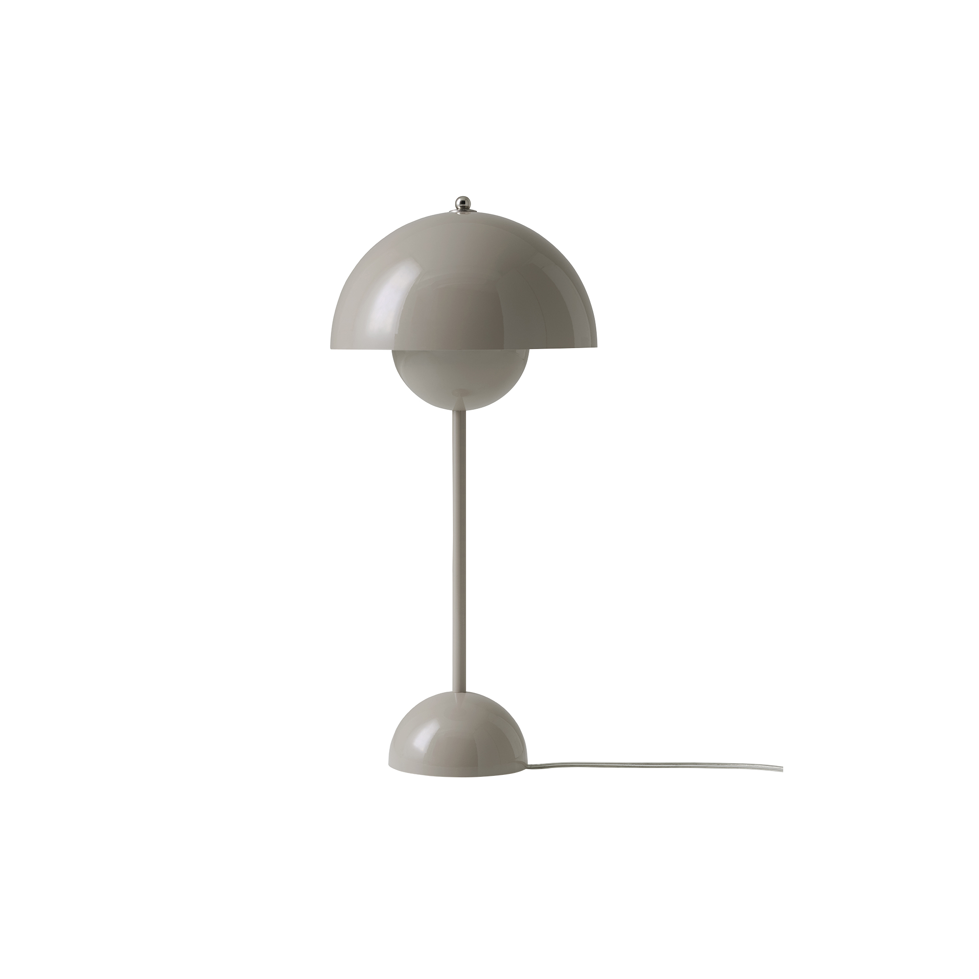 &Tradition - Flowerpot VP3 Table Lamp, grey beige - H: 50 x Ø 23 cm.