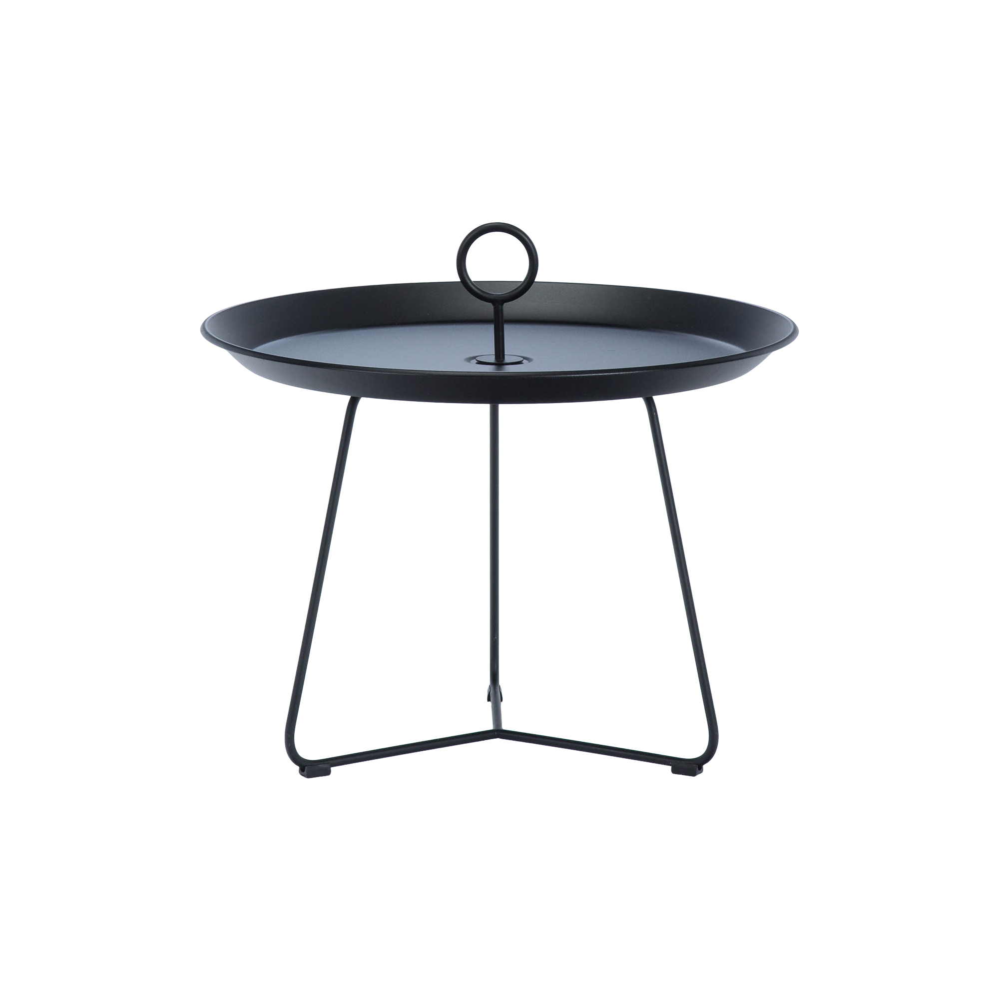 HOUE - EYELET bakkebord, black - H: 43,5 x Ø 60 cm.