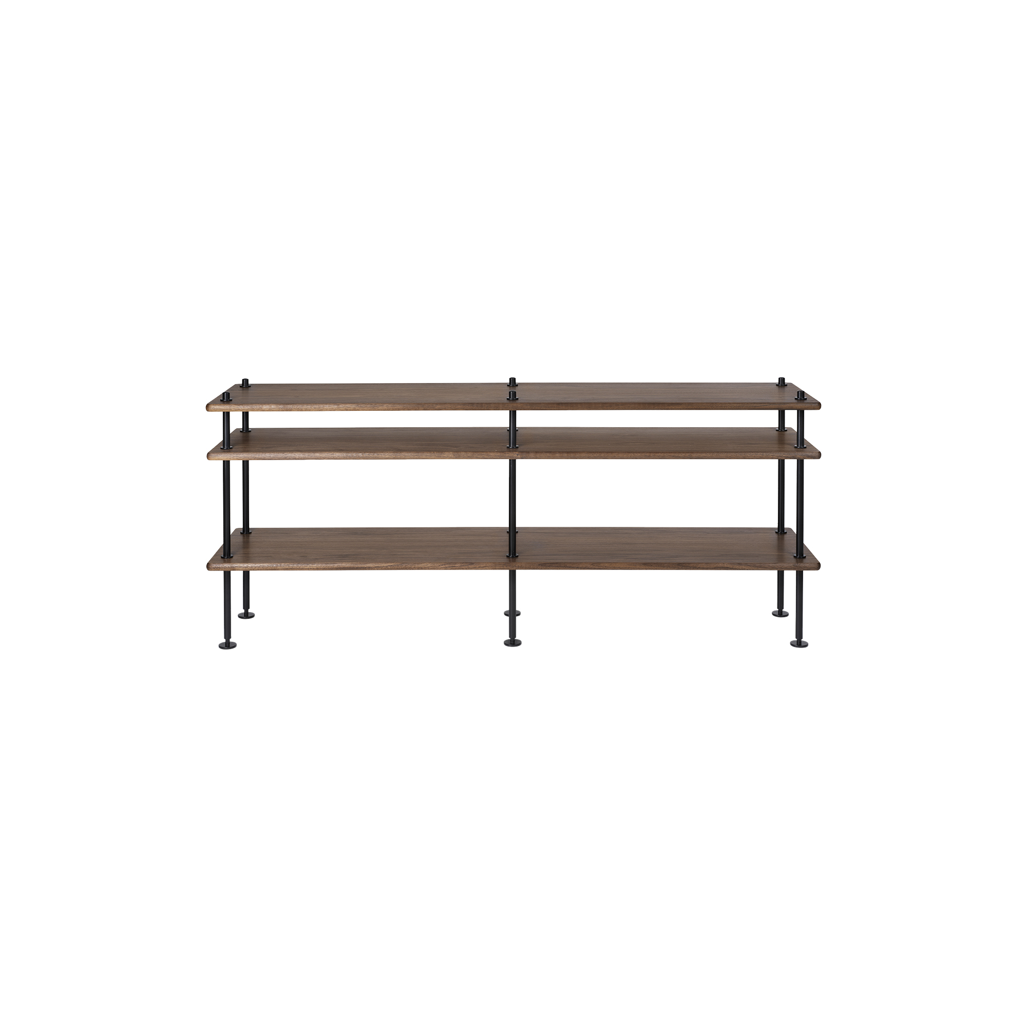 Carl Hansen & Søn - BM0253-4 hyldesystem, olieret valnød/sort - H: 60 x B: 150 x D: 37 cm.