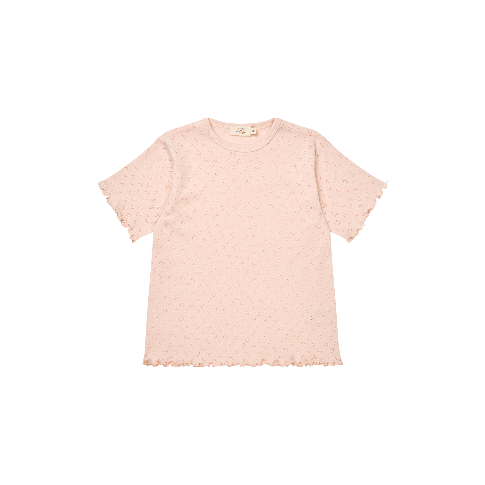 Copenhagen Colors Organics - Pointelle Heart T-Shirt - Str. 128