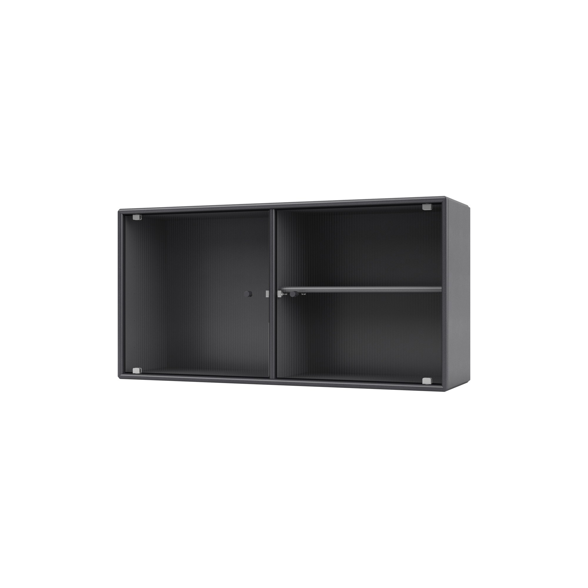 Montana Furniture - RIPPLE I vitrineskab, 36 coal