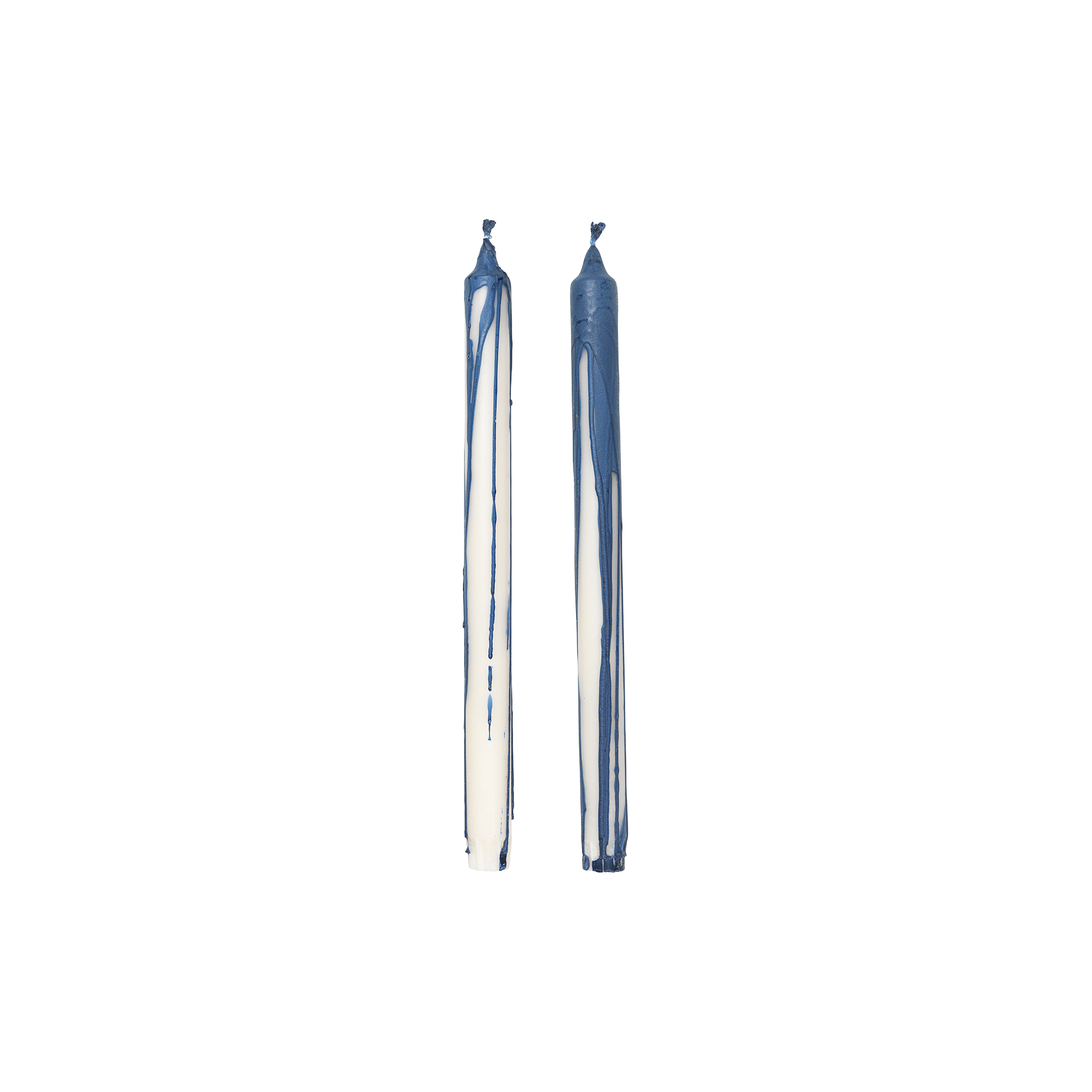 Ferm Living - Dryp Candles 2 stk., deep blue