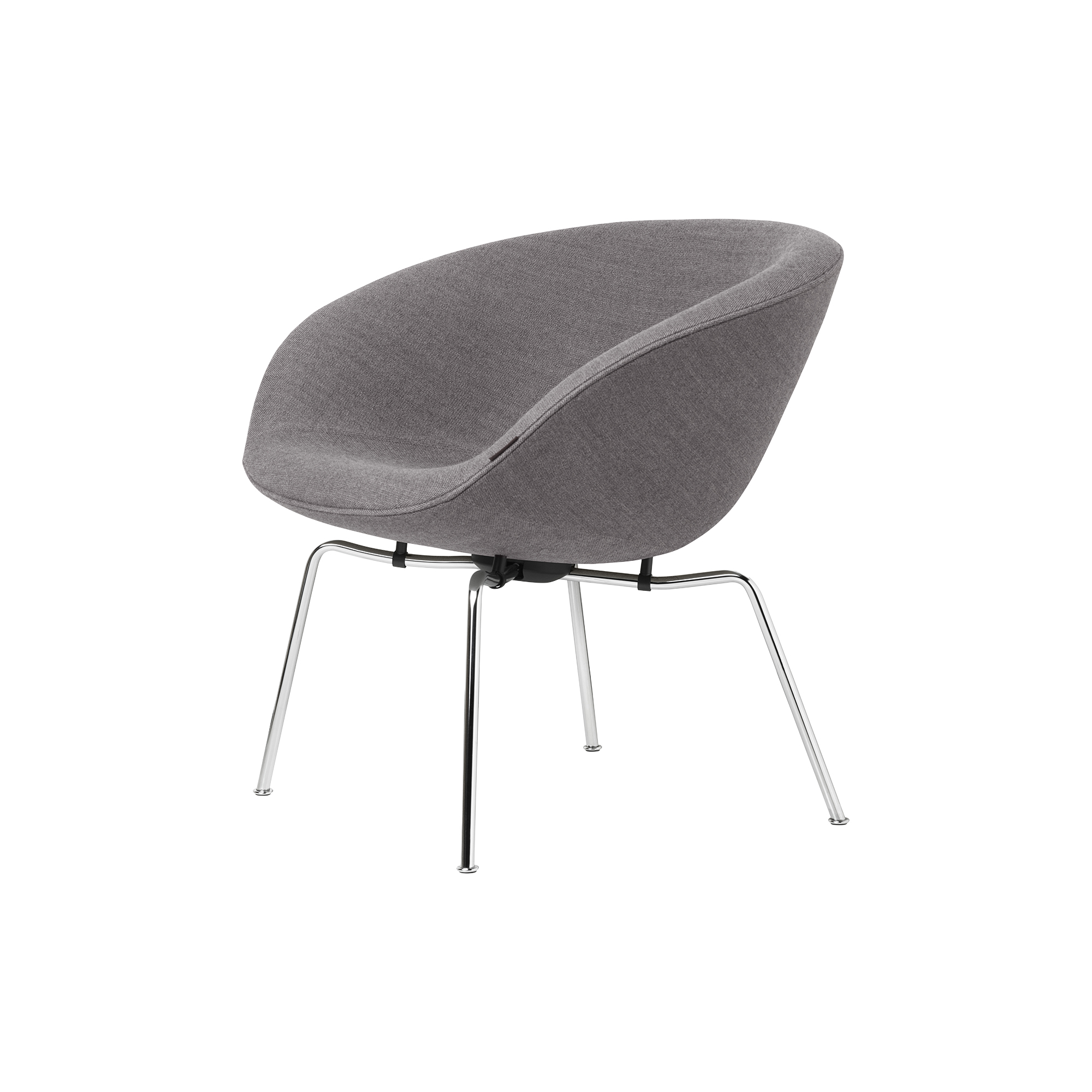 Fritz Hansen - Gryden 3318 loungestol, mørkegrå