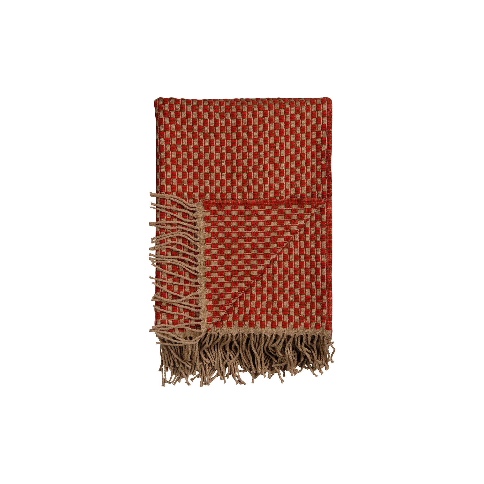 Røros Tweed - ISAK Throw, red sumac