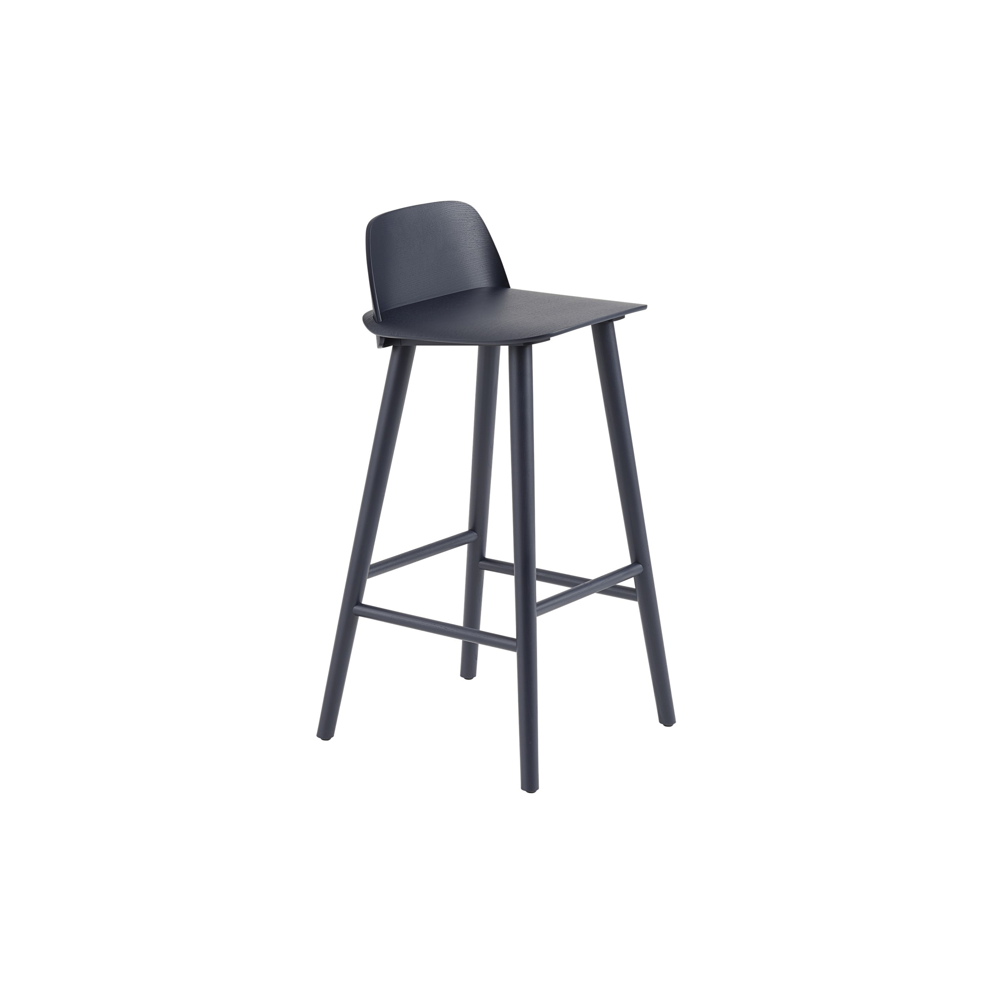 Muuto - Nerd Bar stool, midnight blue