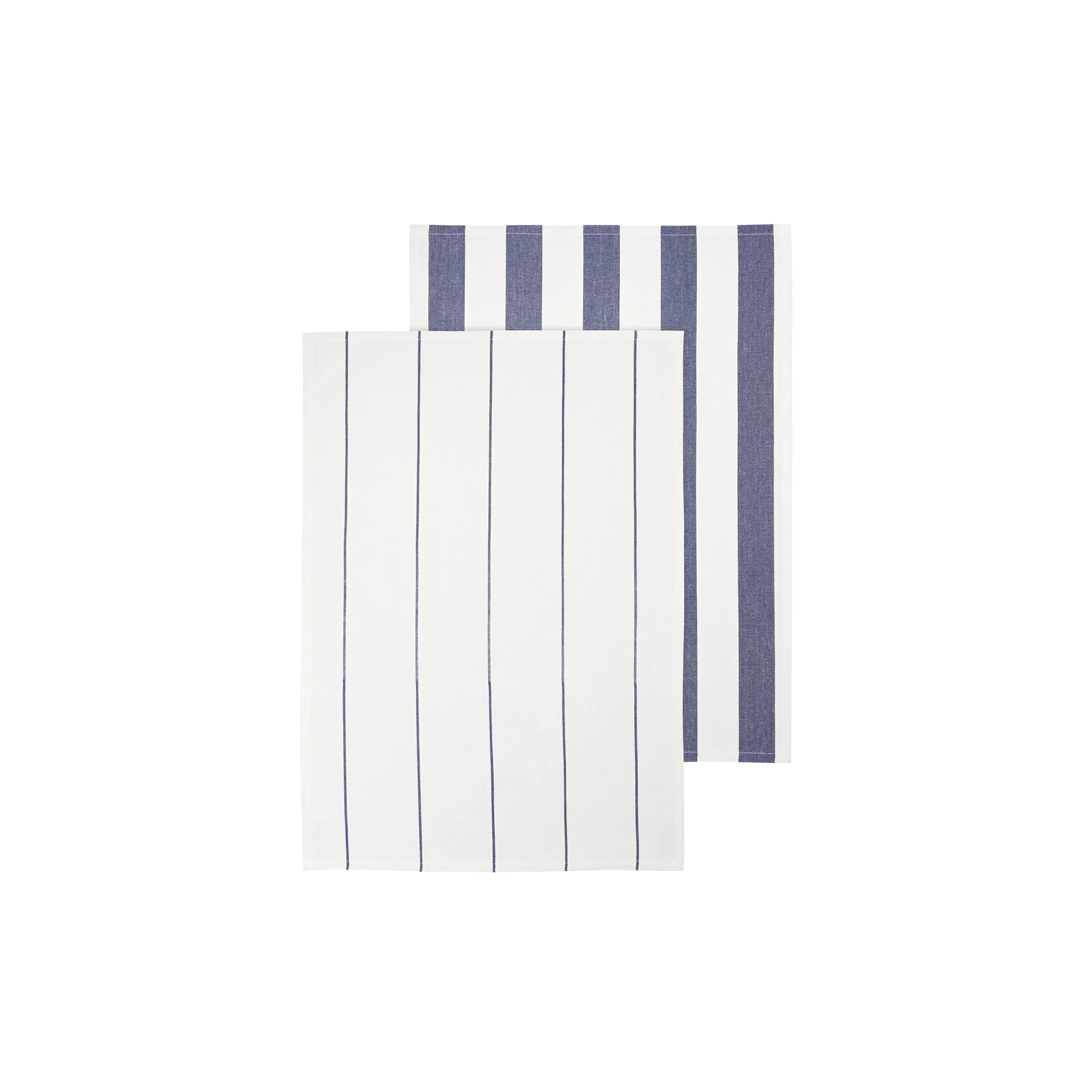 Blomus - TAULO Viskestykkesæt Stribet, white/mazarine blue
