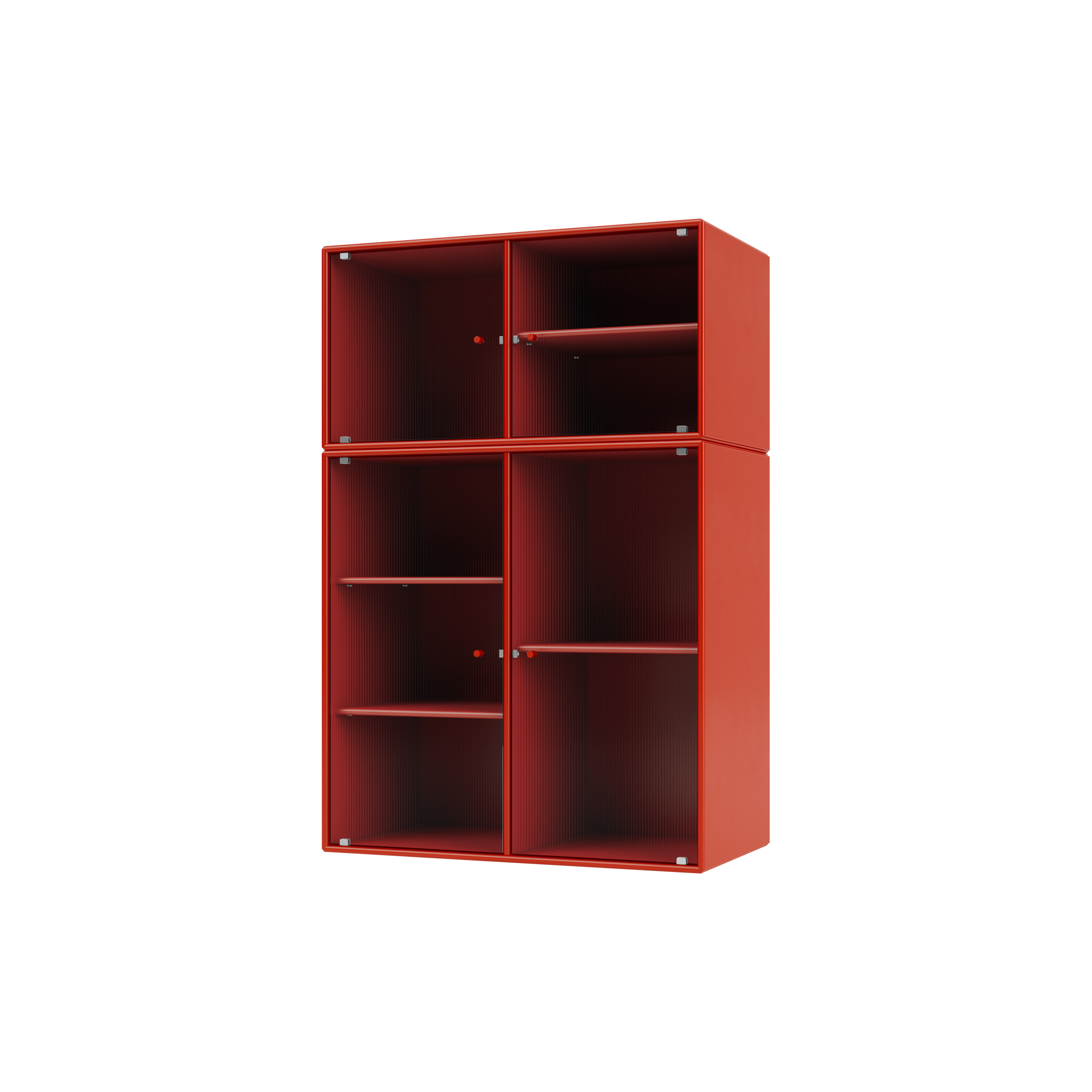 Montana Furniture - RIPPLE III vitrineskab, 145 rosehip
