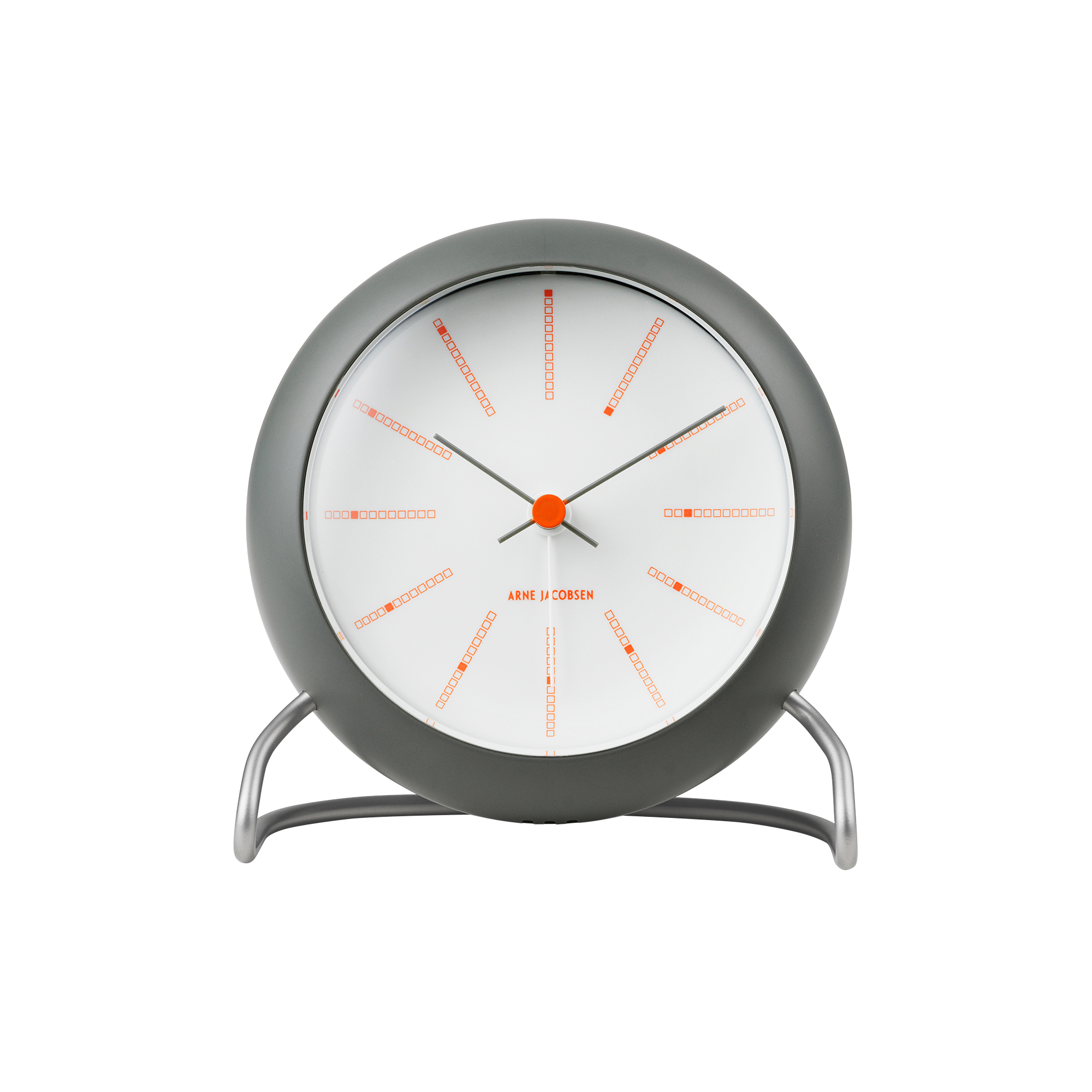 Arne Jacobsen Clocks - Bankers Bordur, mørk grå - Ø11 cm