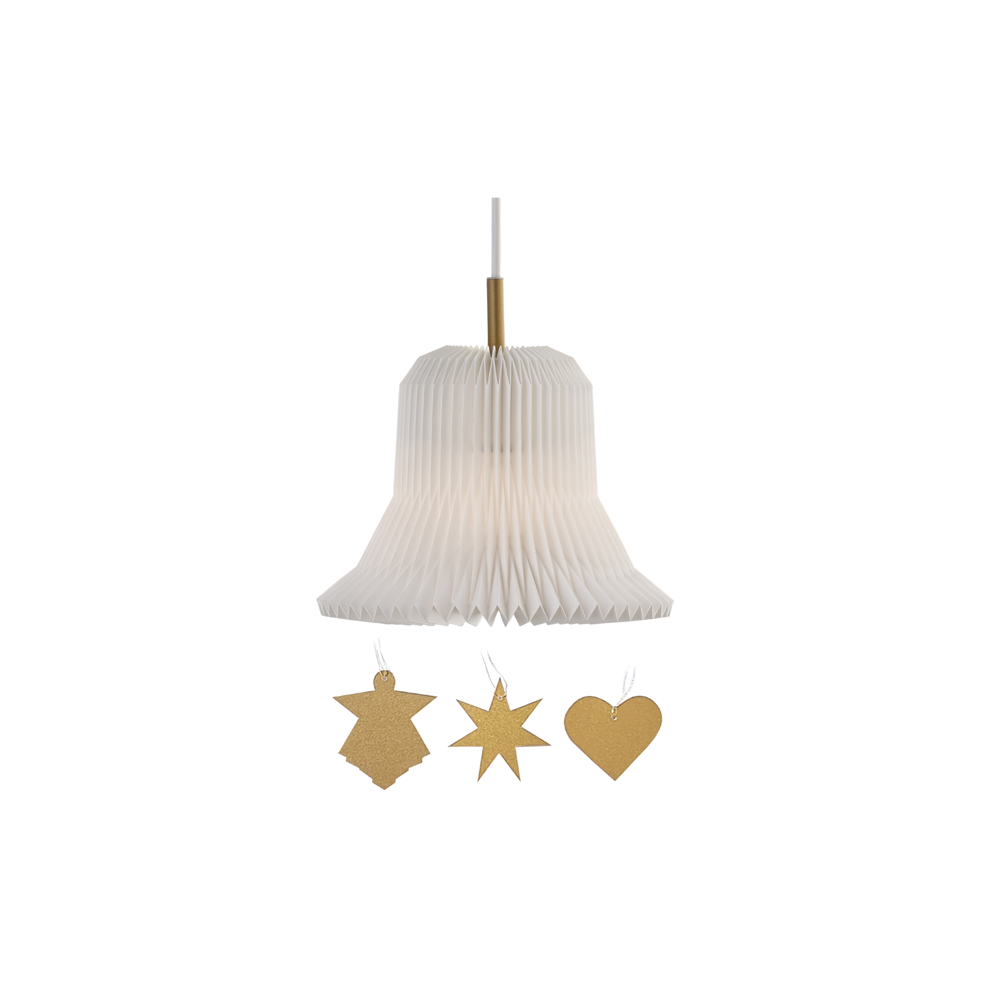 LE KLINT - Le Klint 193 Golden Bell pendel, hvid