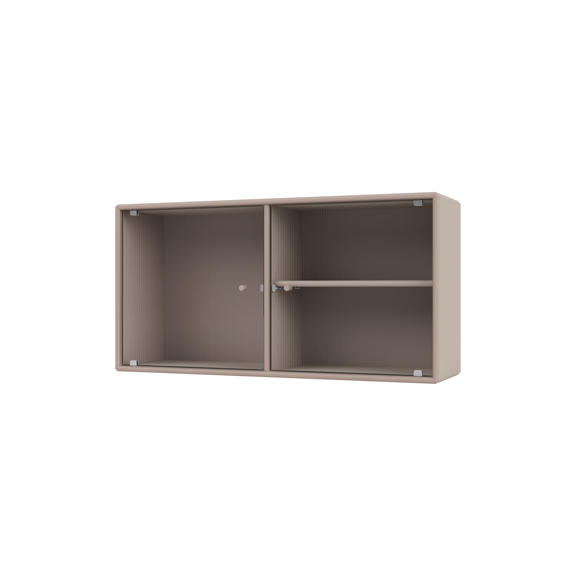 Montana Furniture - RIPPLE I vitrineskab, 137 mushroom