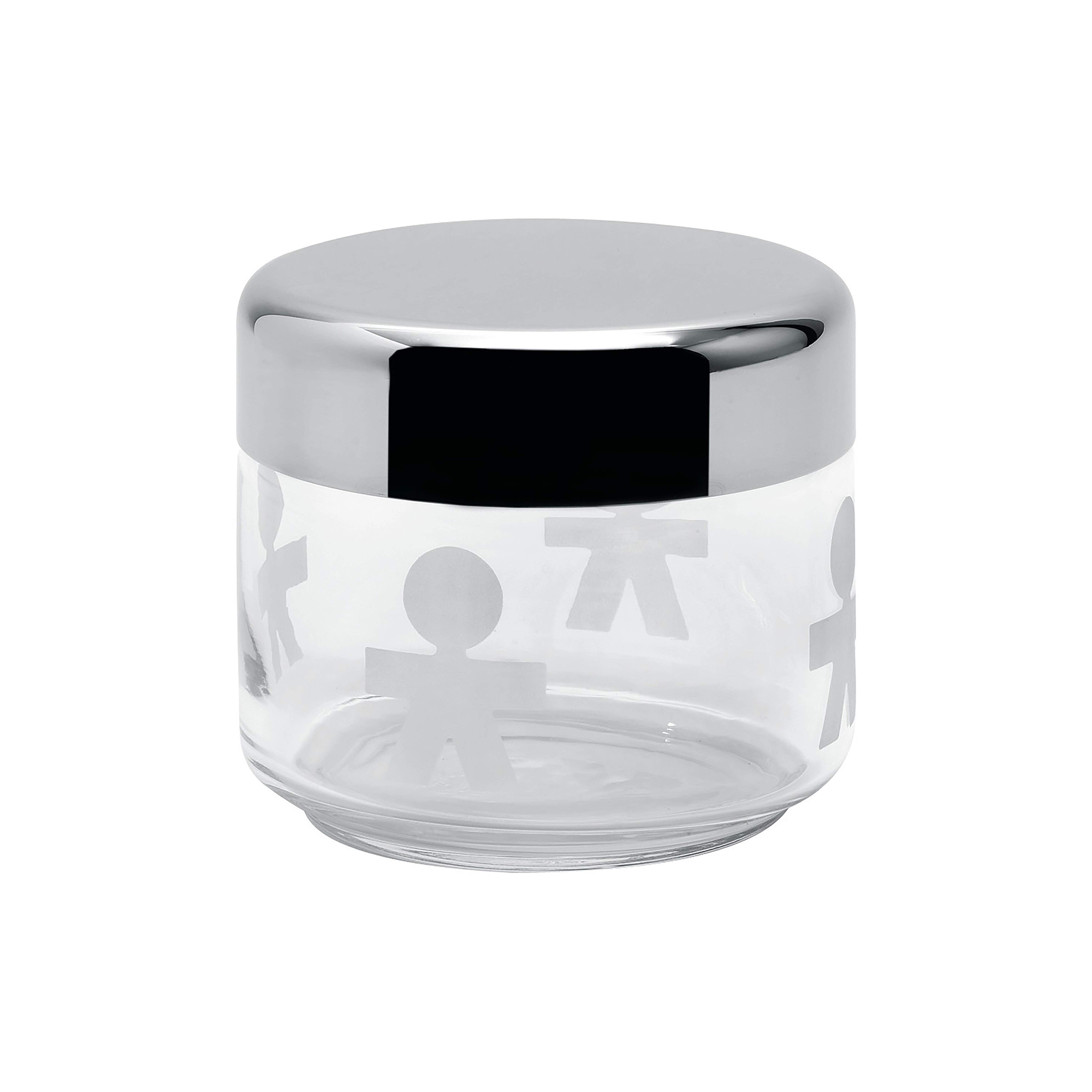 Alessi - Girotondo opbevaringsglas, 50 cl - H: 9,3 x Ø 10,5 cm.
