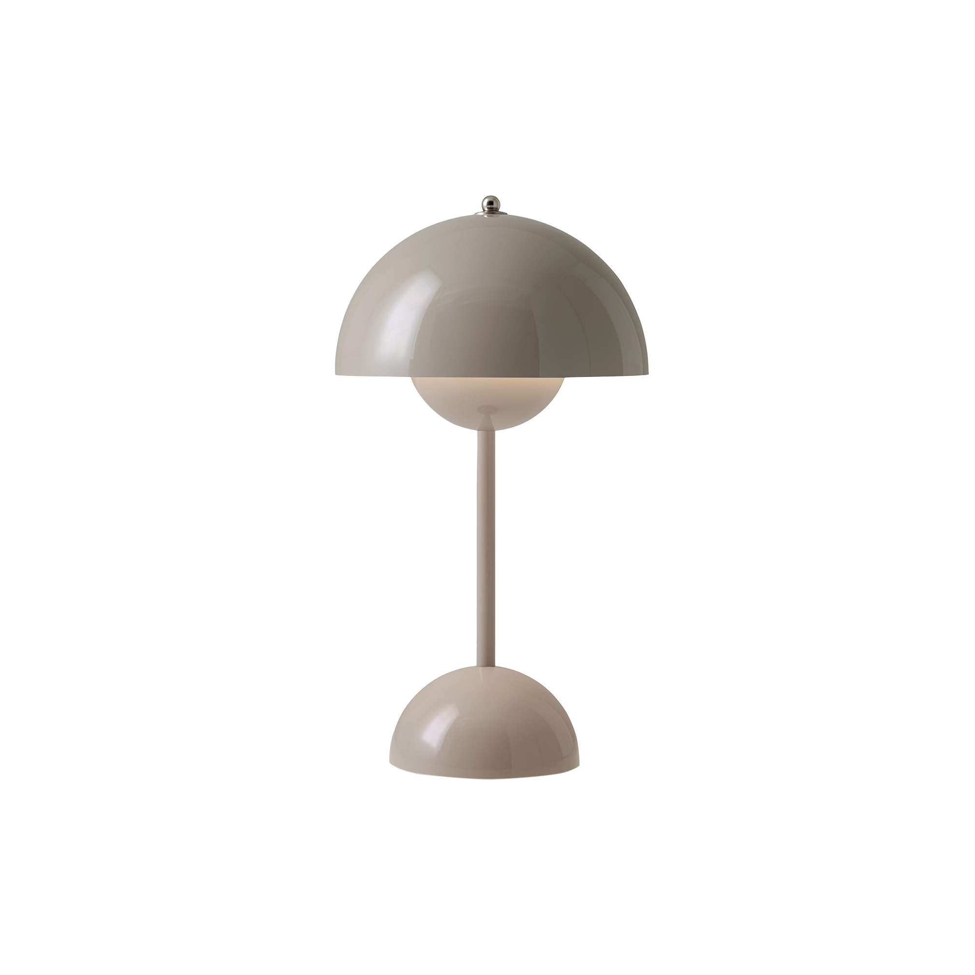 &Tradition - Flowerpot VP9 Portable Table Lamp, grey beige - H: 29,5 x Ø 16 cm.