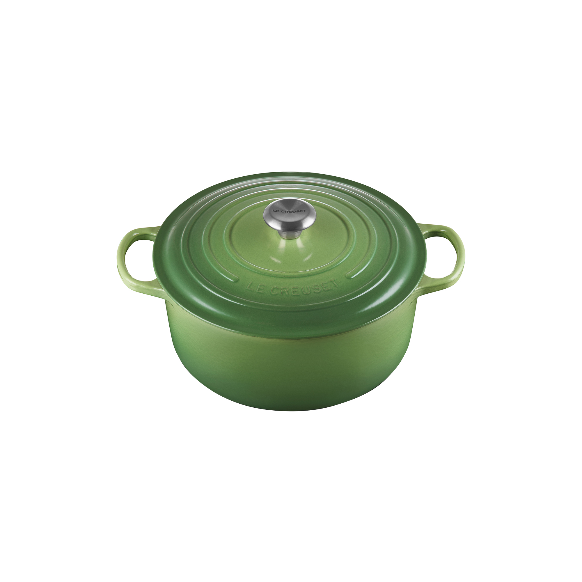 Le Creuset - Signature rund støbejernsgryde Ø 28 cm, bamboo green - Ø28 cm