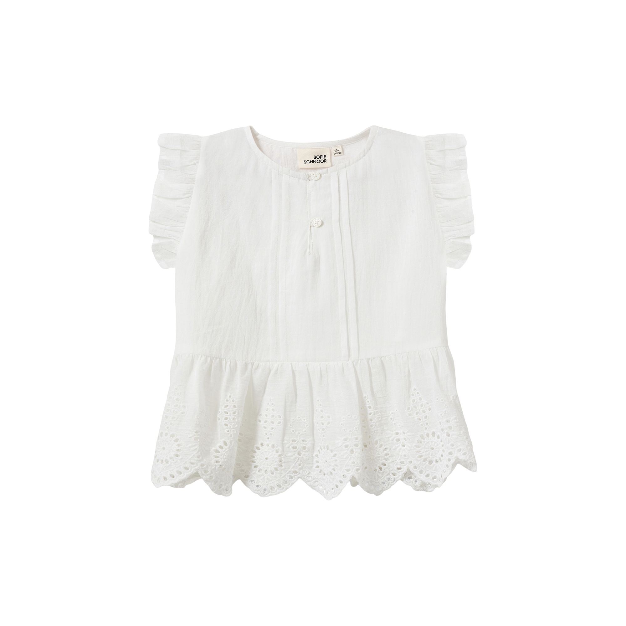Sofie Schnoor - JuiletteKB Blouse, snow white - Str. 122