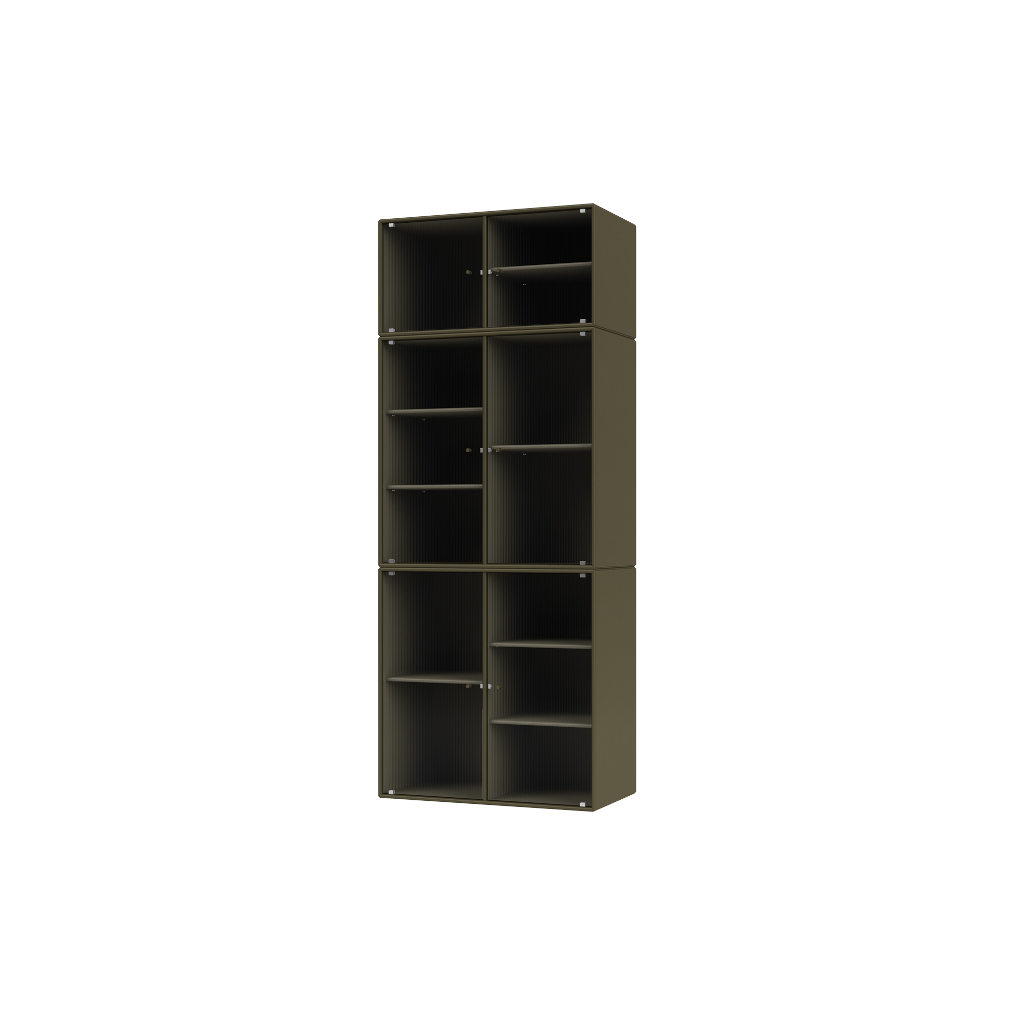 Montana Furniture - RIPPLE IV vitrineskab, 139 oregano