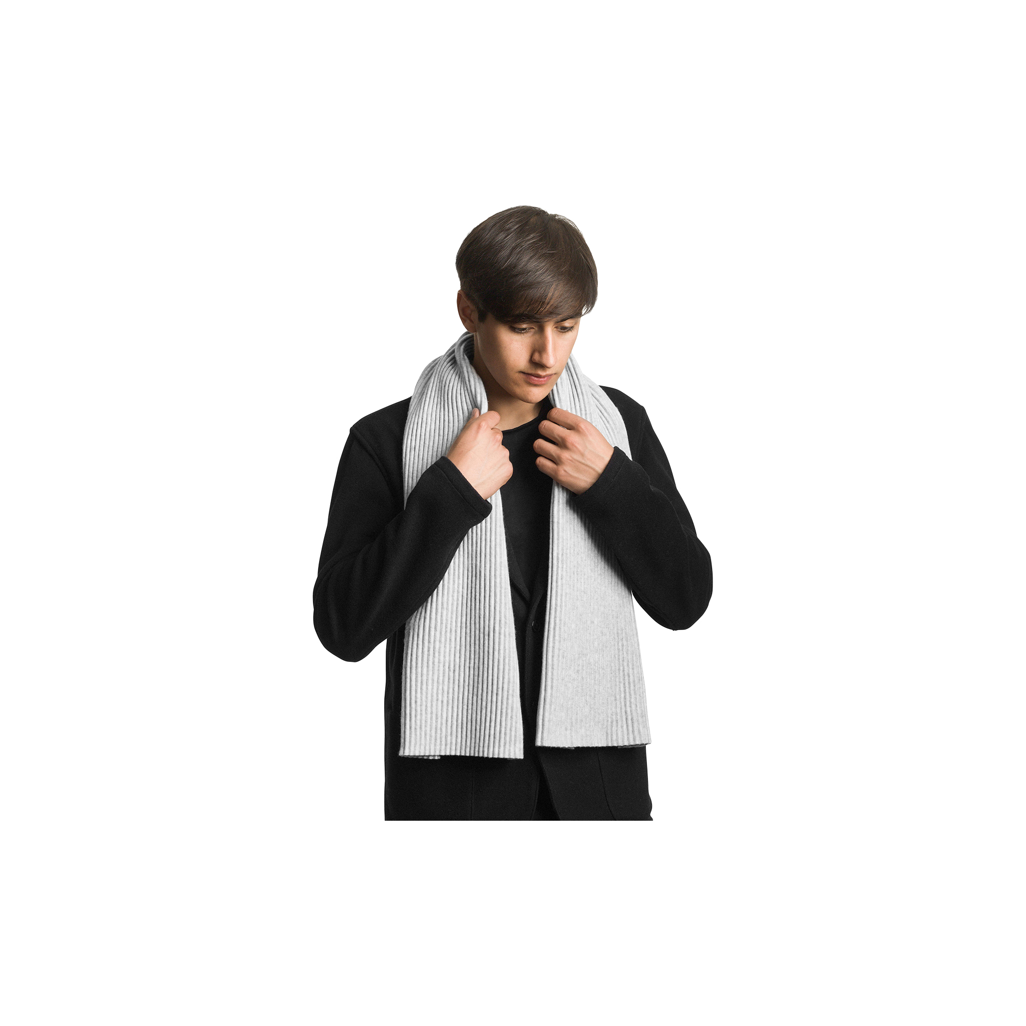 Design House Stockholm - Pleece Short Scarf, light grey - Short