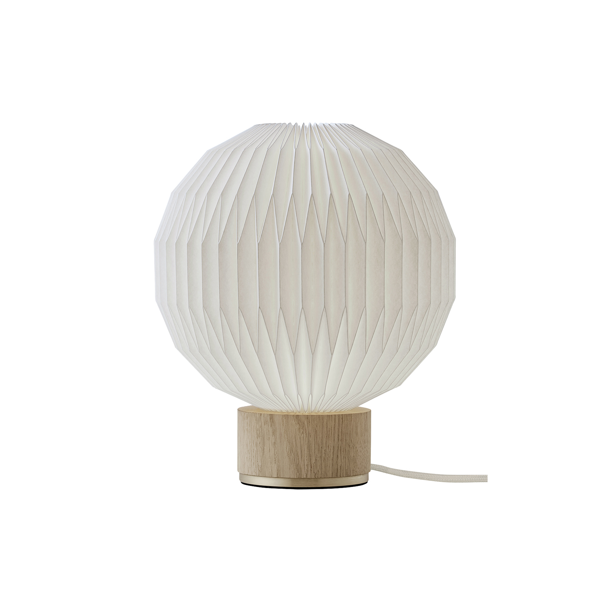 LE KLINT - Le Klint 375 bordlampe med standardskærm, lys eg - H: 21 x Ø 18 cm.