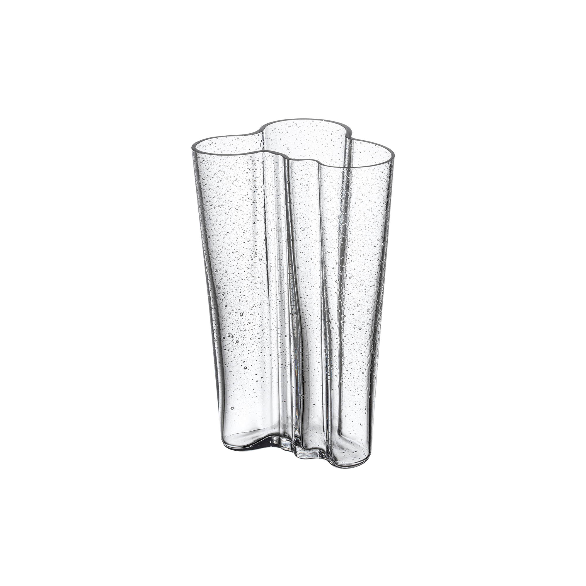 Iittala - Alvar Aalto vase 20 cm, bobleglas klar, Alvar Aalto Collection - H20 cm