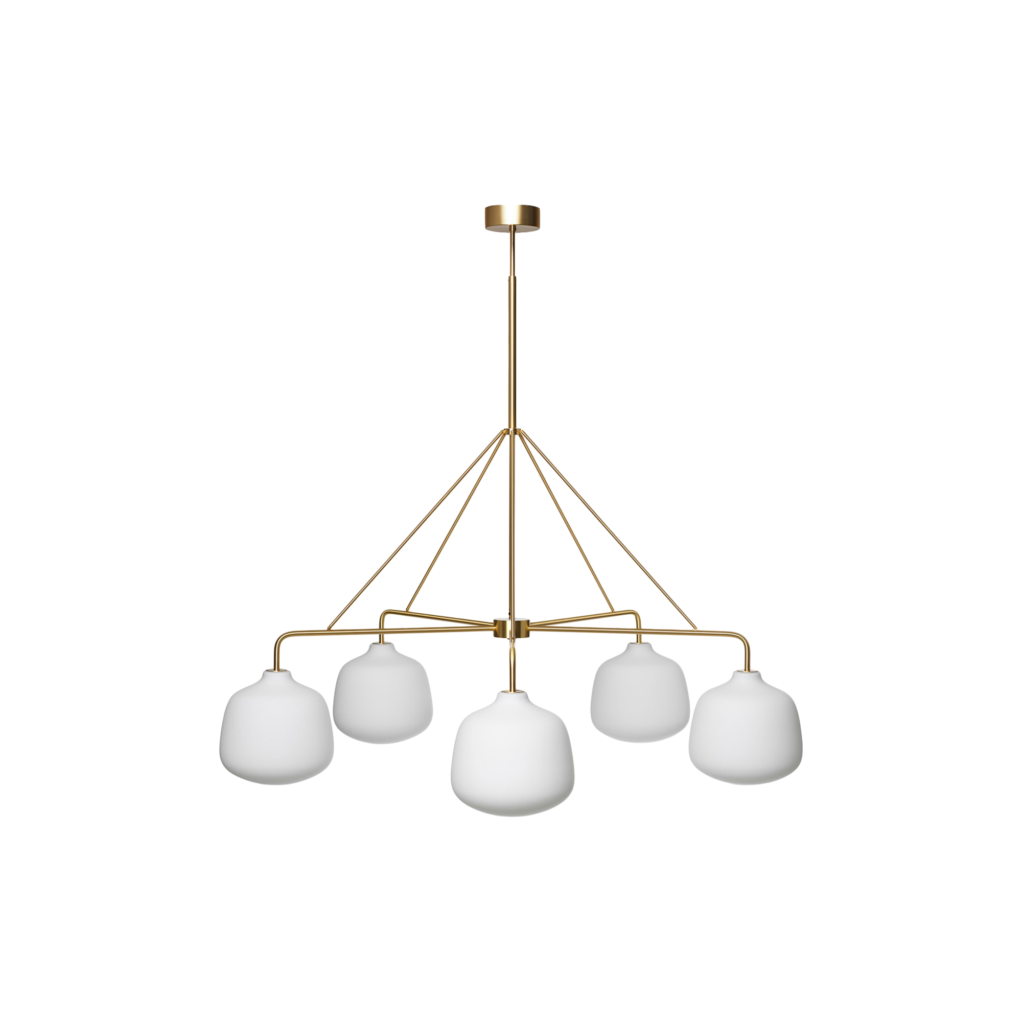 Rubn - Holborn 5 Chandelier, brass