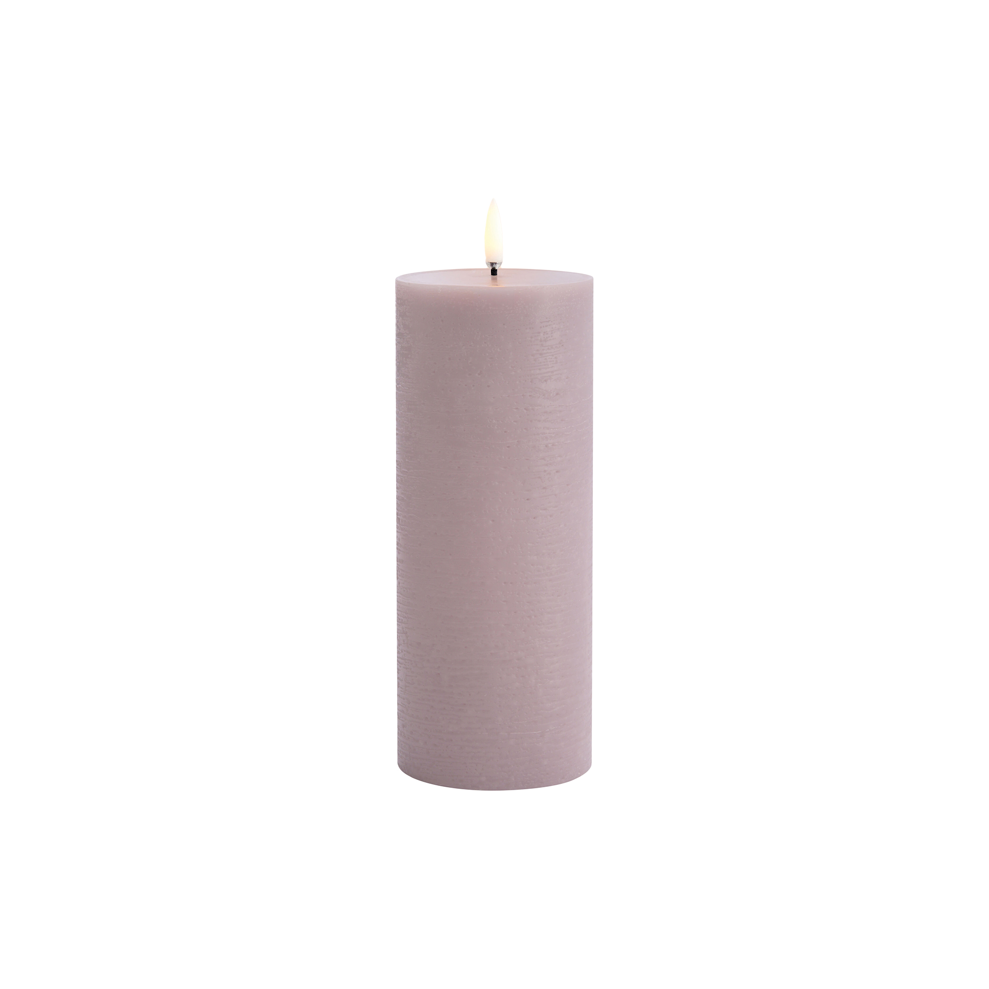 Uyuni Lighting - LED Pillar Candle 20 cm, light lavender - H20 cm