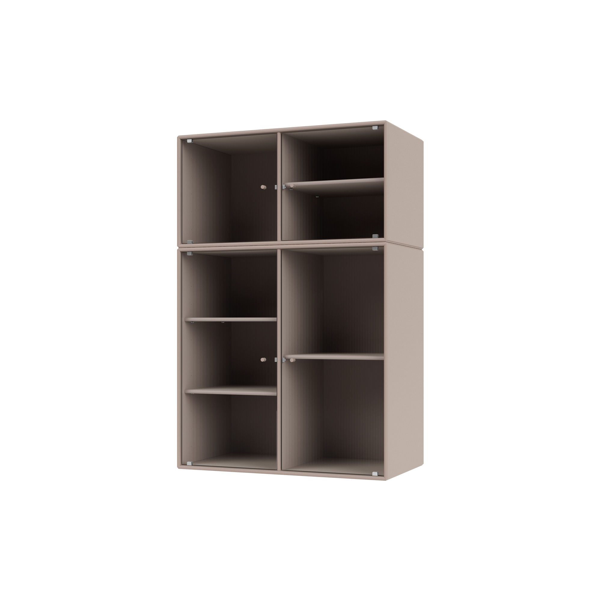 Montana Furniture - RIPPLE III vitrineskab, 137 mushroom