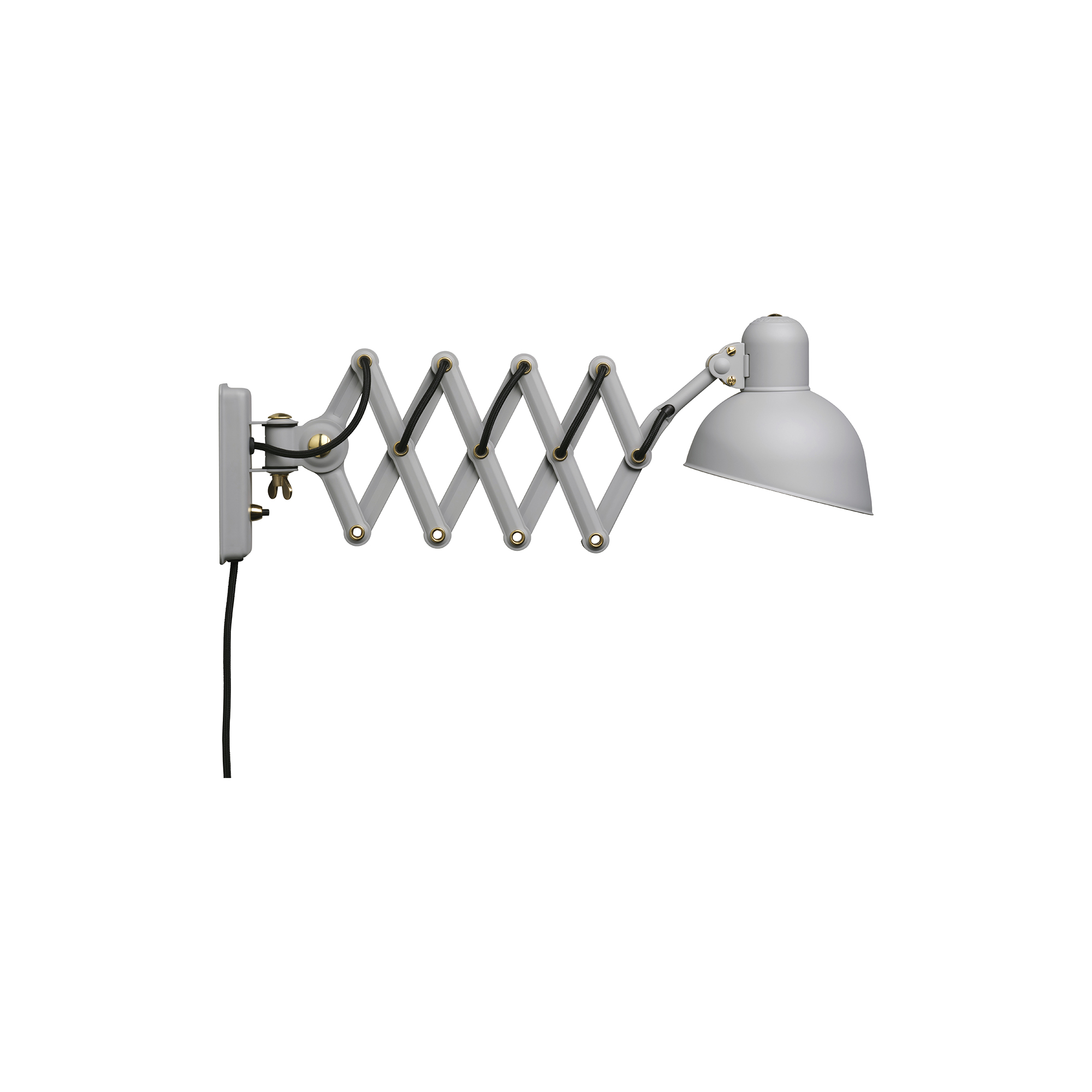 Fritz Hansen - KAISER idell 6718-W væglampe, easy grey/brass