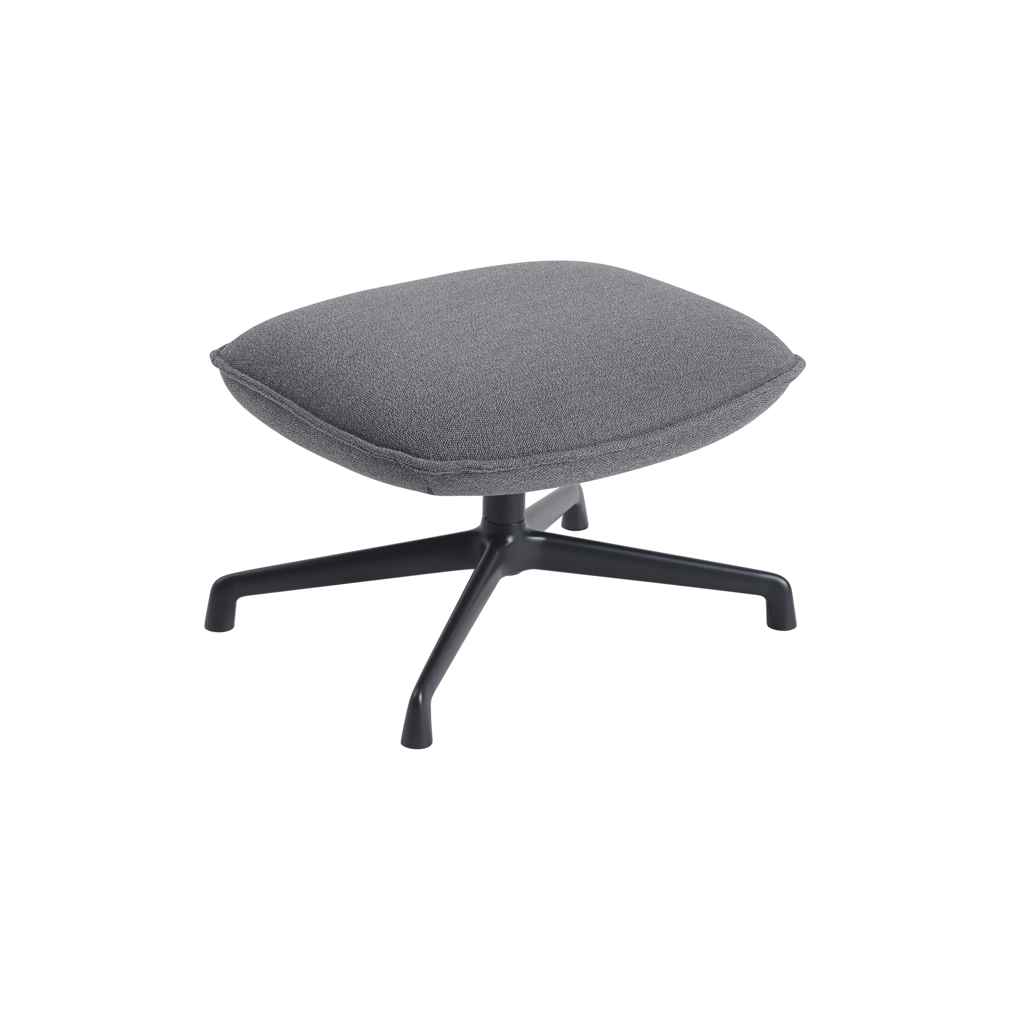 Muuto - Doze Ottoman with Swivel Base, ocean/anthracite black