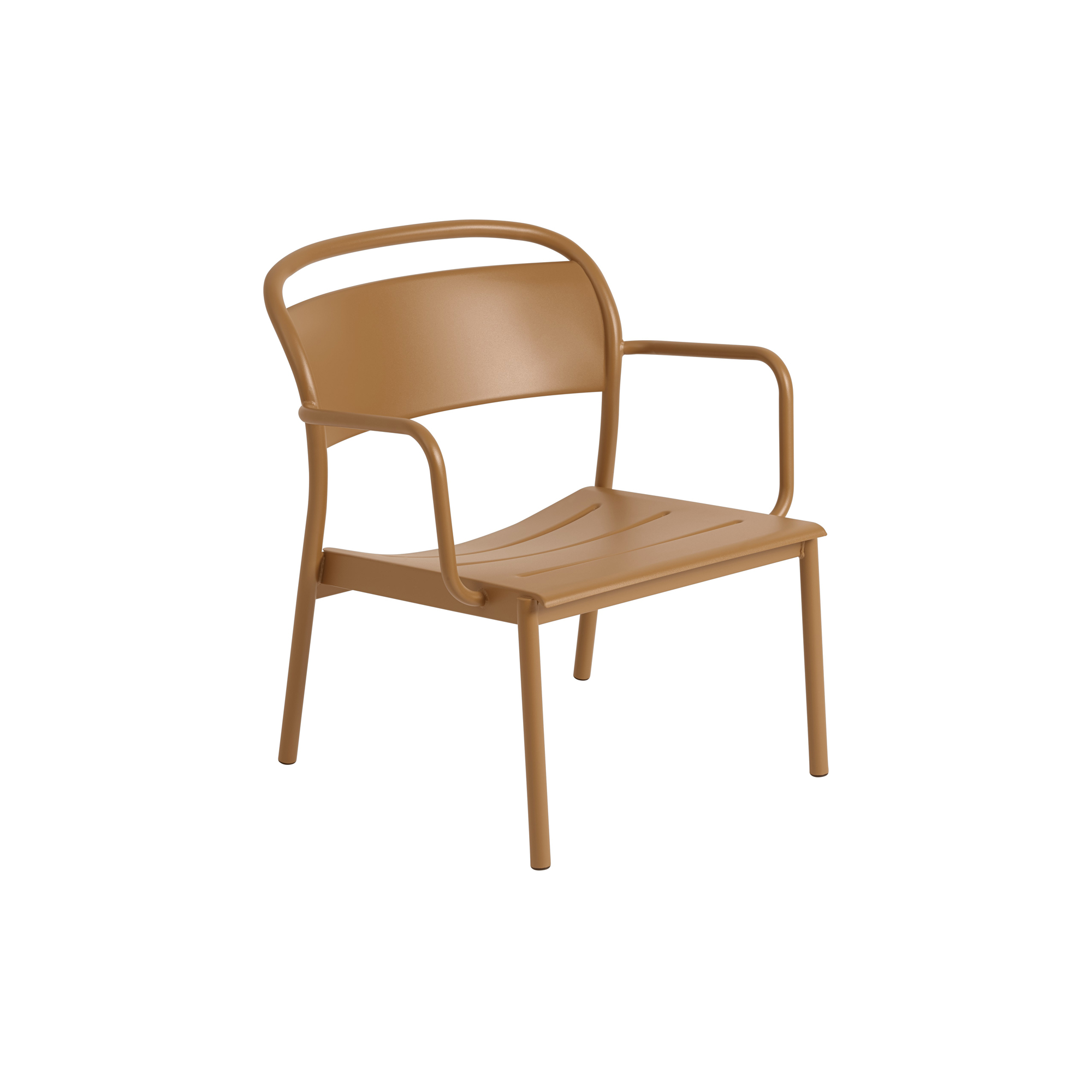 Muuto - Linear Steel Lounge Armchair, burnt orange