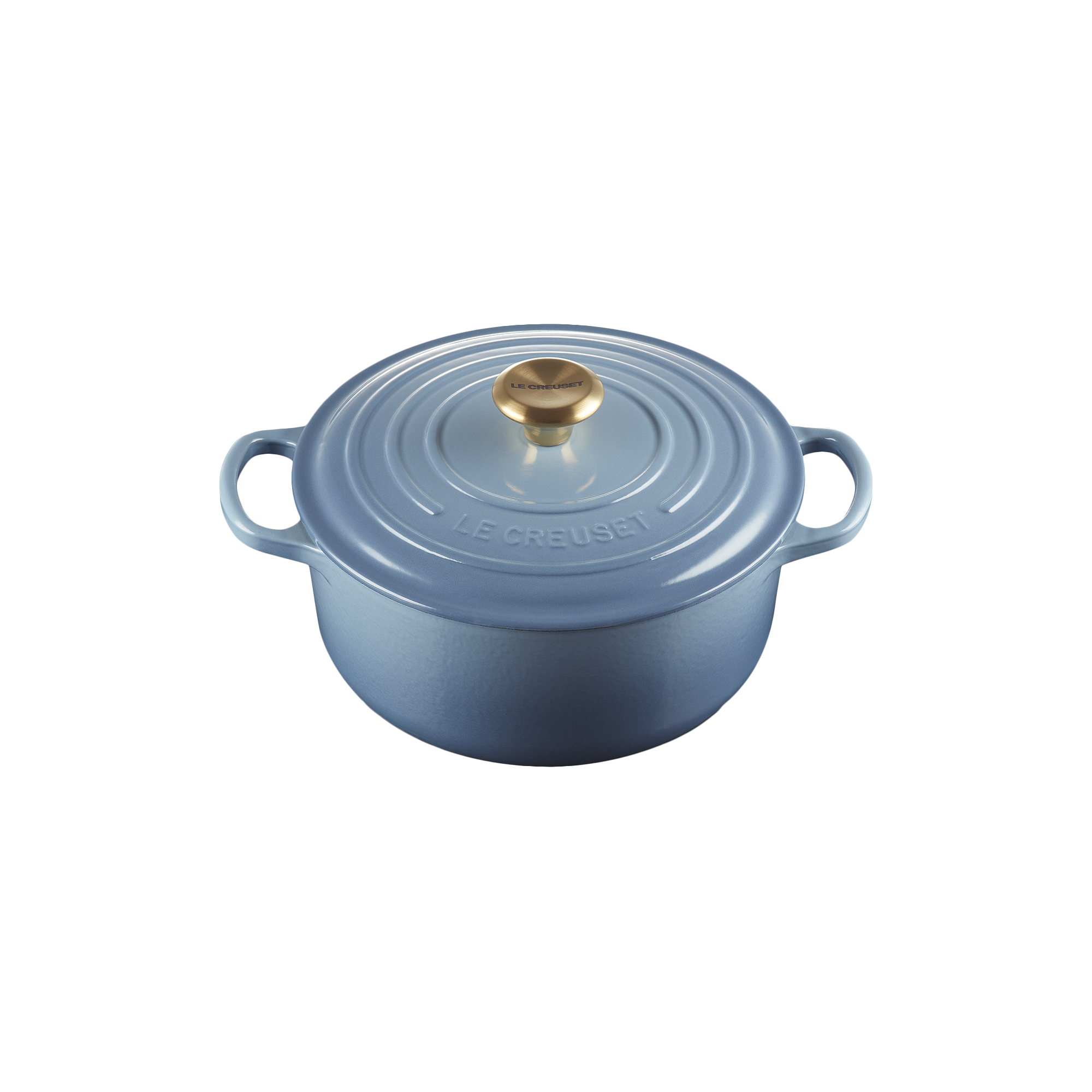 Le Creuset - Signature rund støbejernsgryde Ø 20 cm, chambray - Ø20 cm