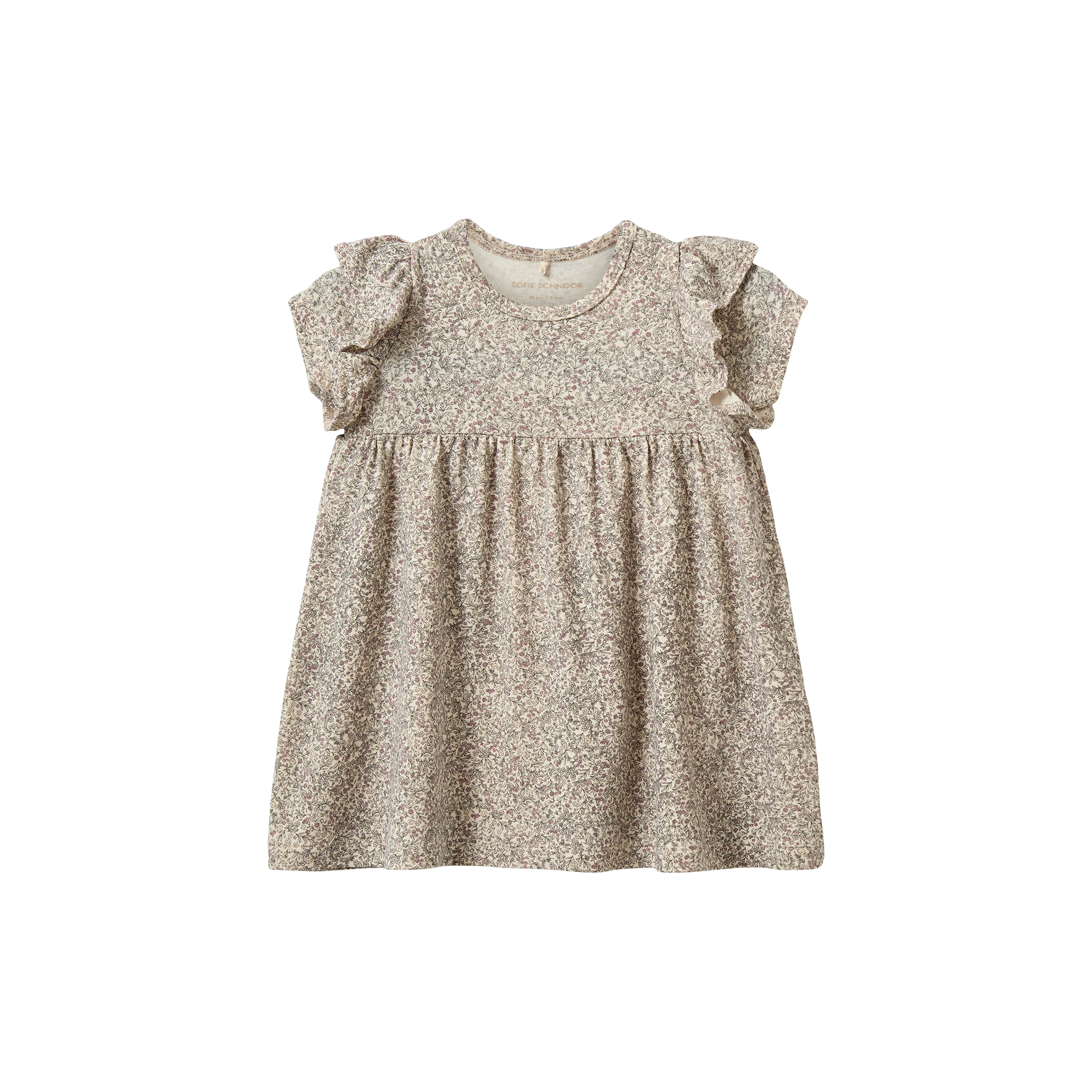 Sofie Schnoor - SynneKB Dress, aop flower - Str. 86