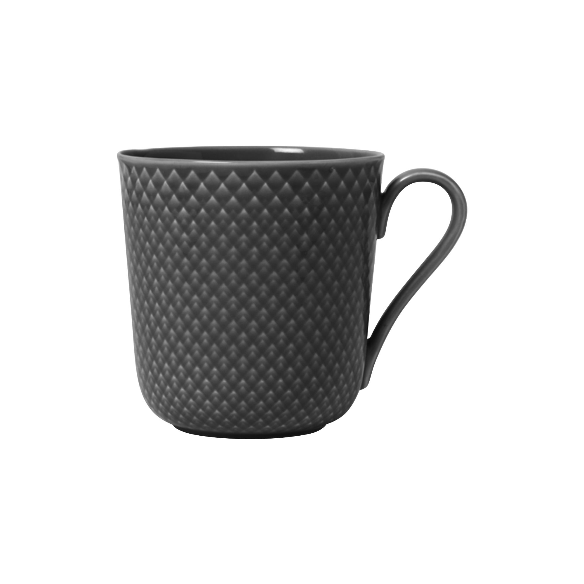 Lyngby Porcelæn - Rhombe Earth Krus med hank, slate